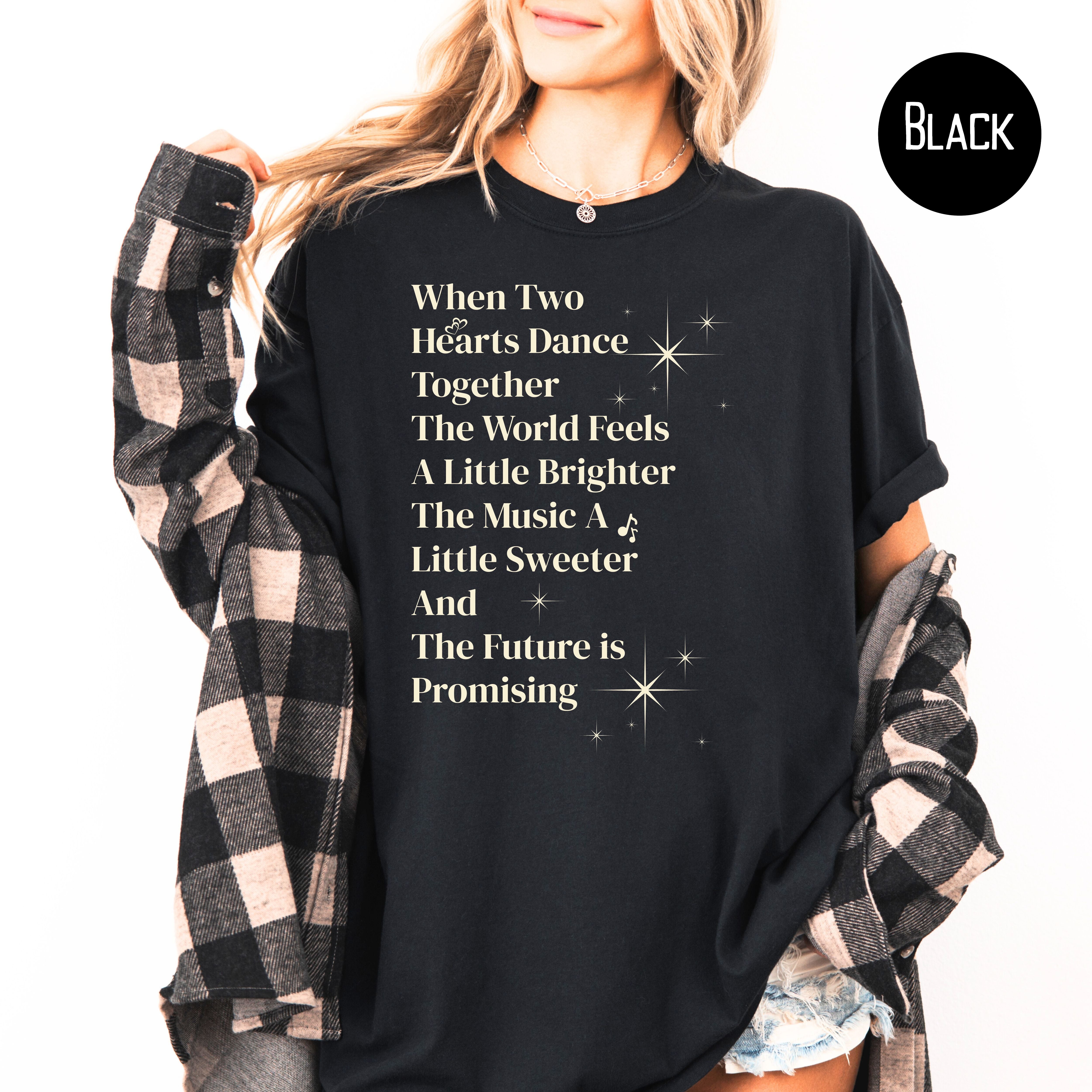 When Two Hearts Dance Together Comfort Colors Tee