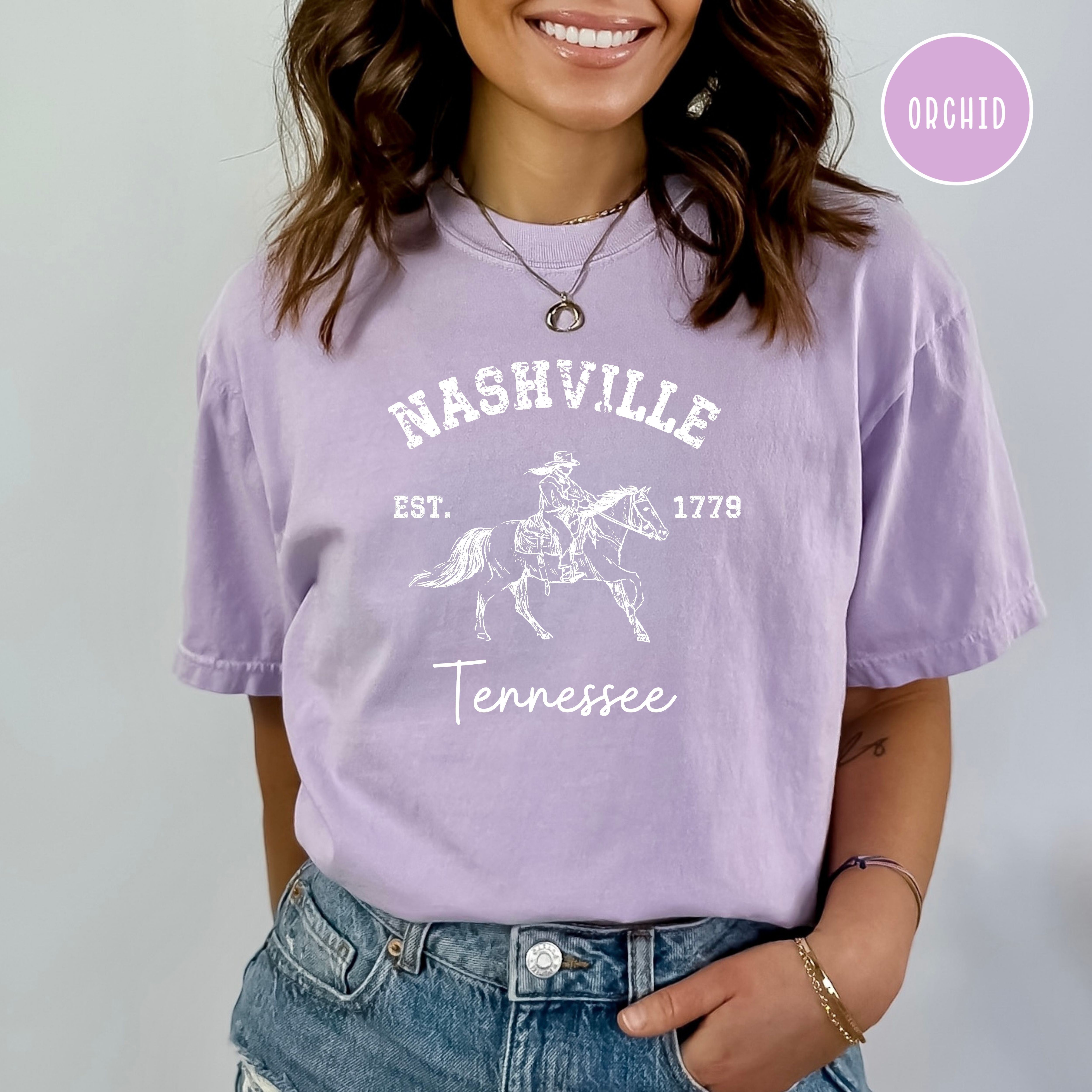 Nashville Tennessee Grunge Style Comfort Colors® Tee