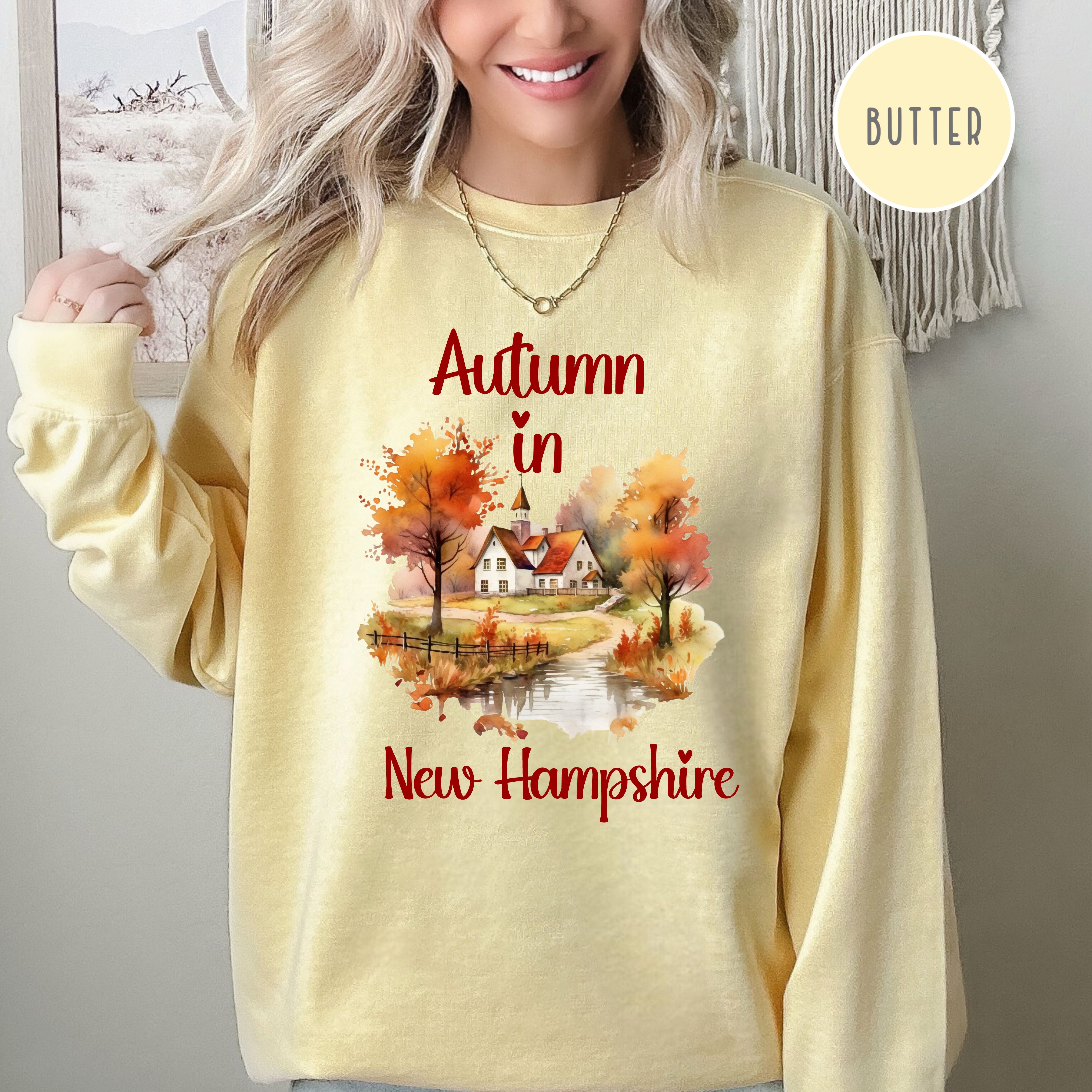 New Hampshire Autumn Comfort Colors® Sweatshirt