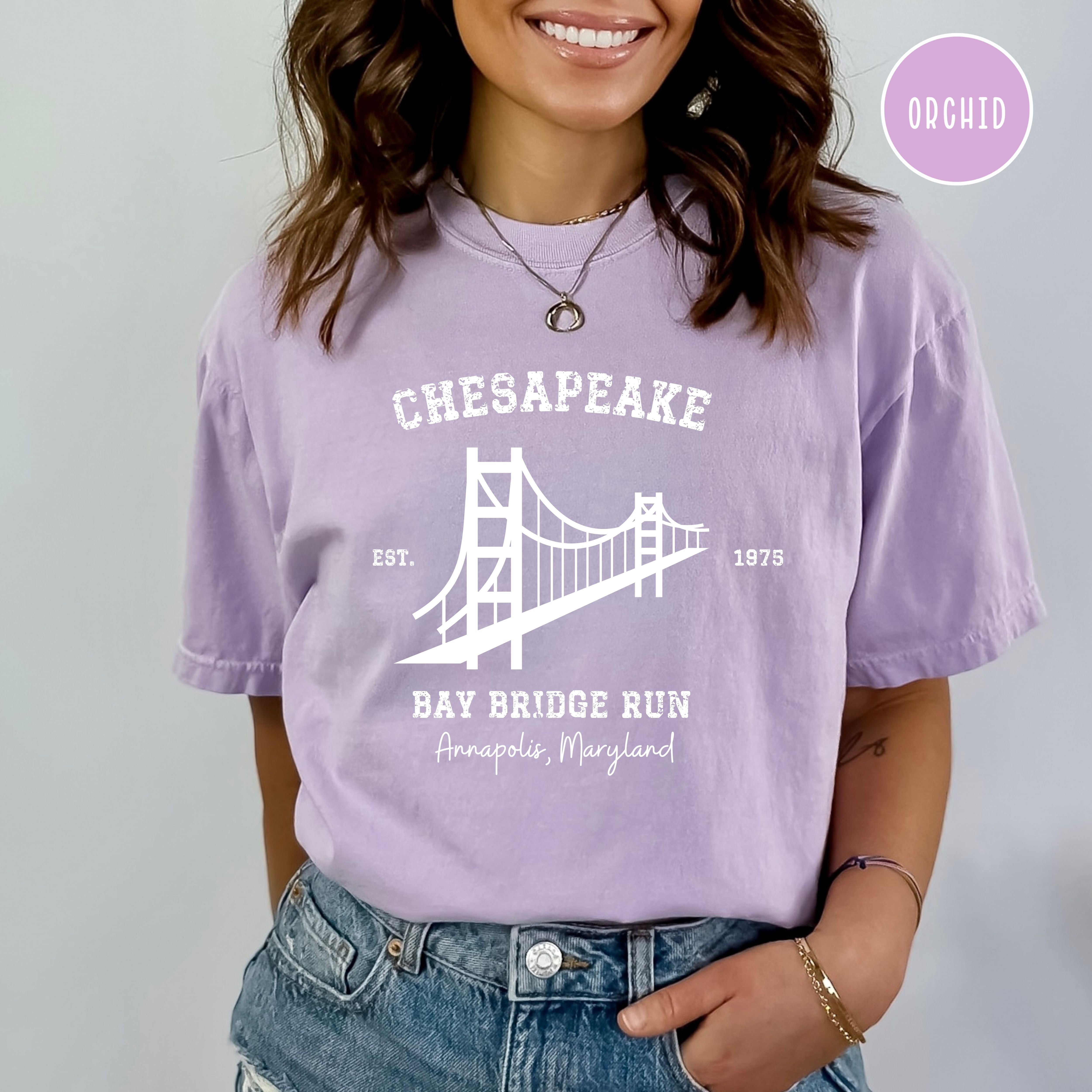 Bay Bridge Run Grunge Style Comfort Colors® Tee