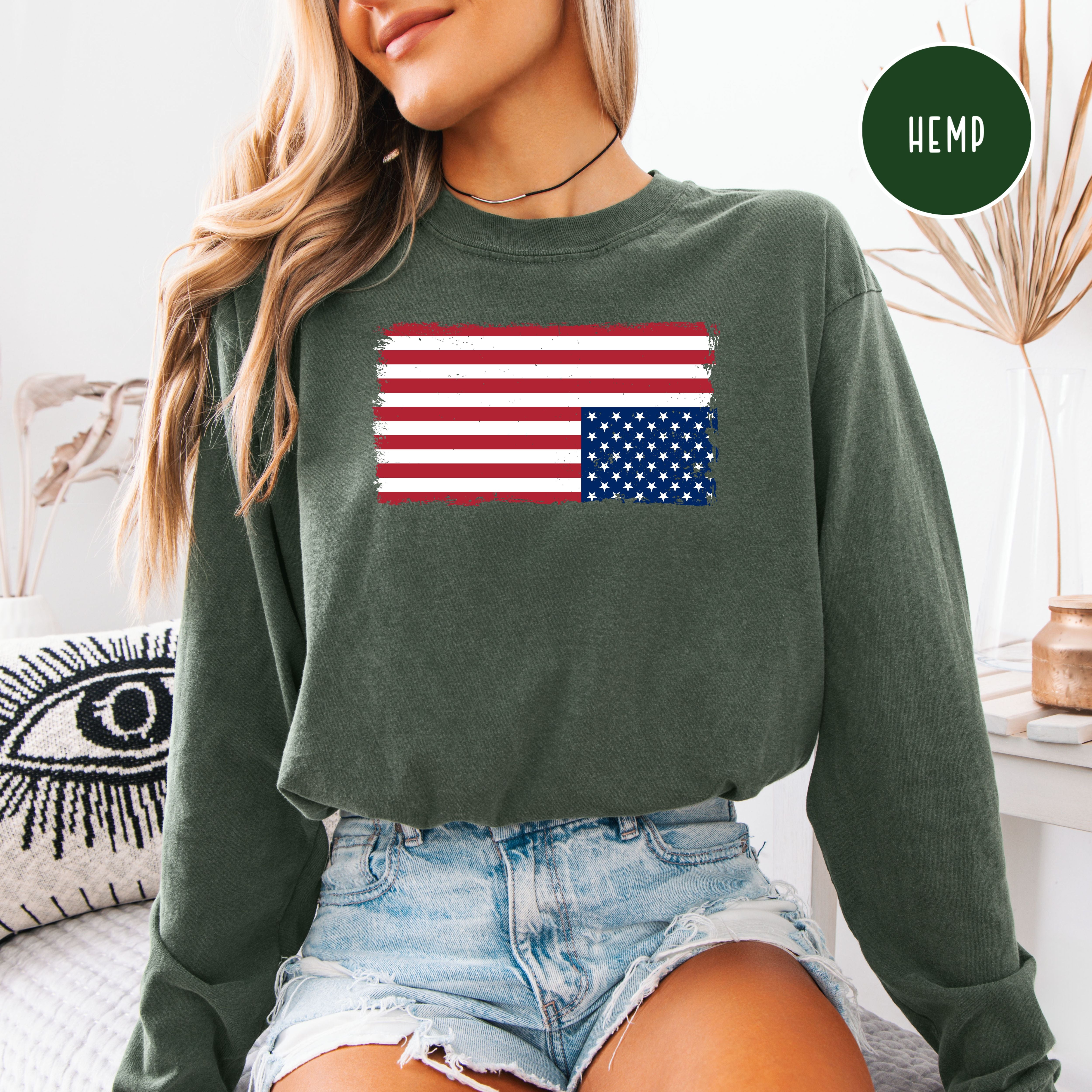 Upside Down Flag Anti Trump Admin Protest Comfort Colors Democrat Gift Shirt