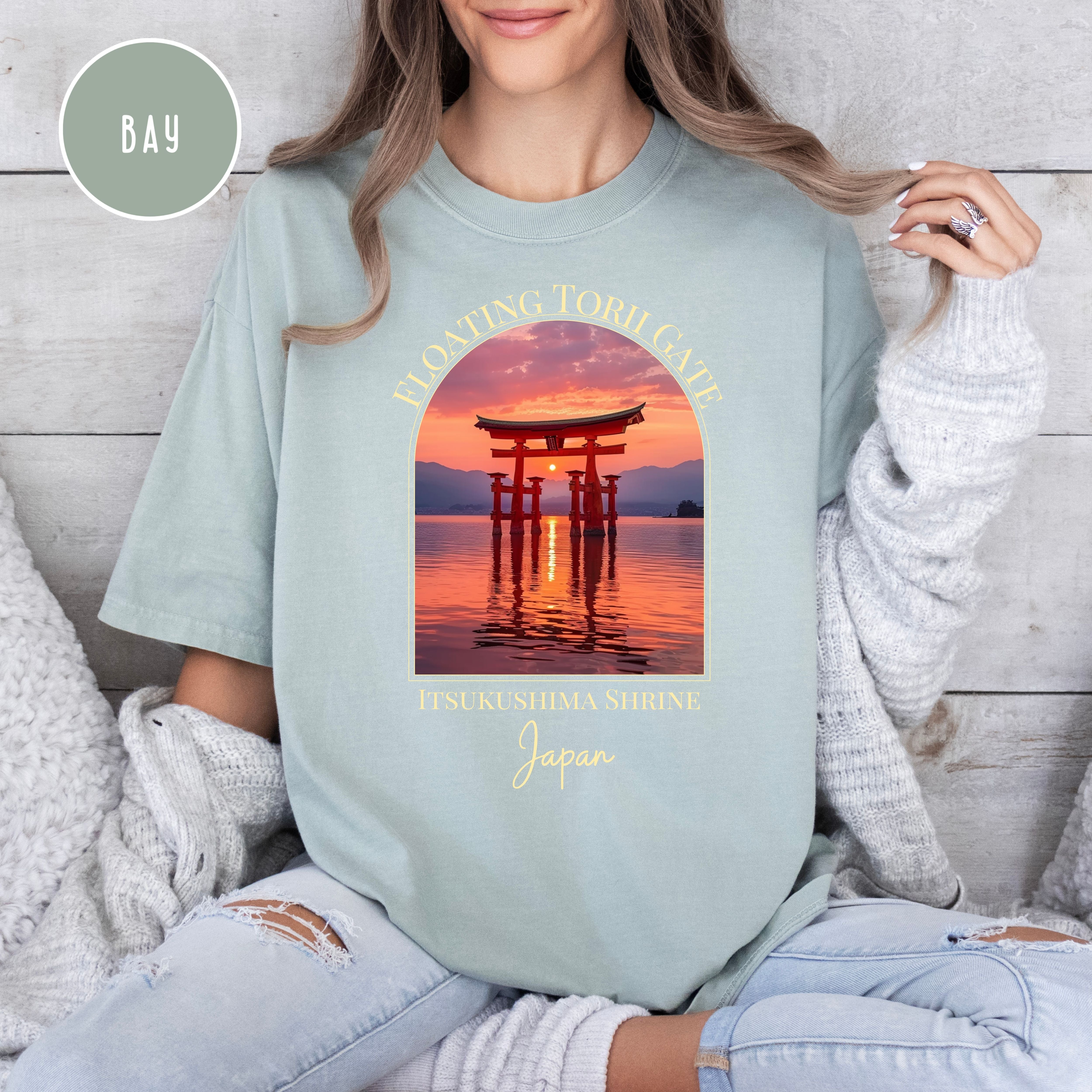 Floating Torii Gate Miyajima Shrine Comfort Colors® Tee