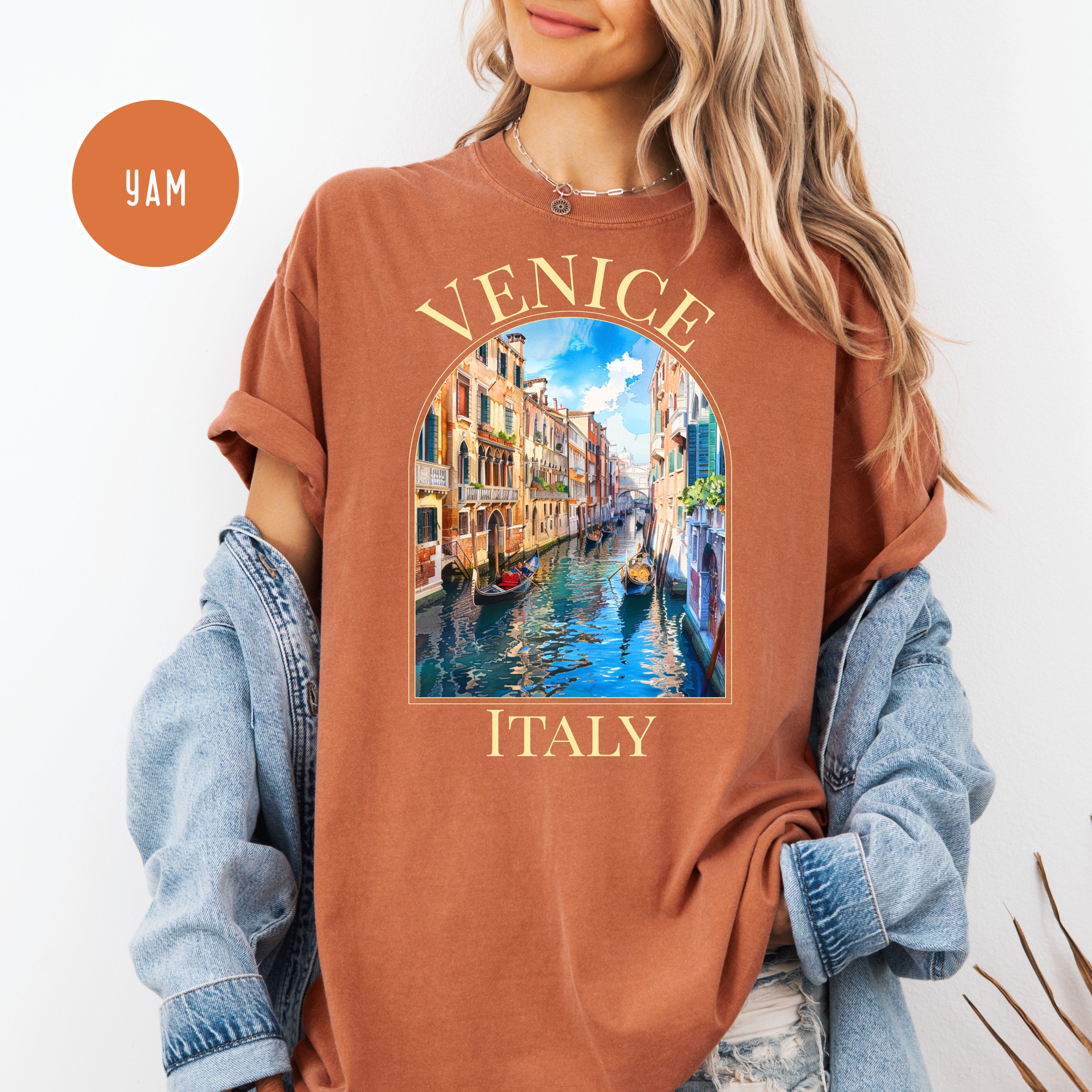 Venice Italy Canals Unisex Comfort Colors T-Shirt, Italy Vacation Shirt, Italy Gift Shirt