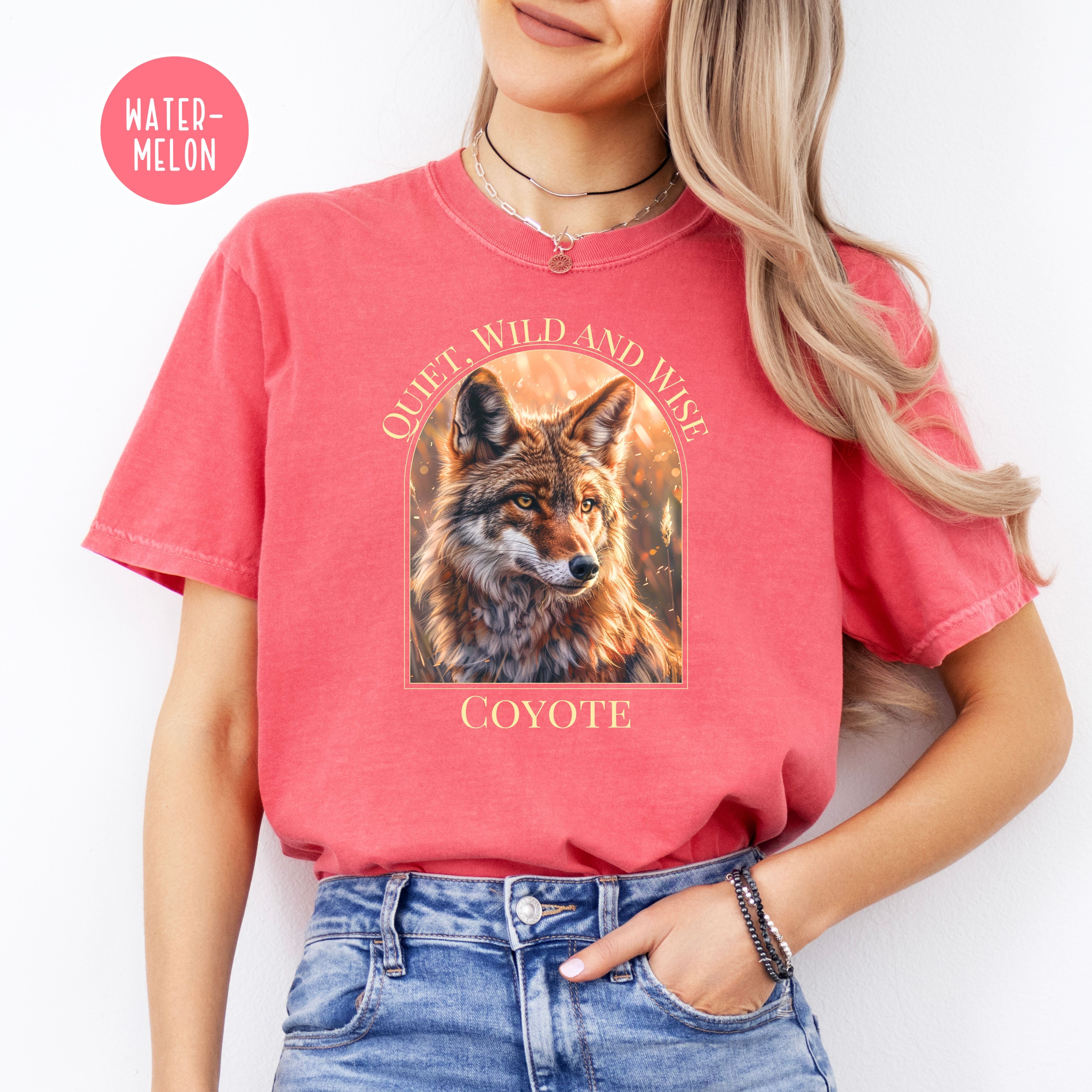 Quiet Wild & Wise Coyote Comfort Colors® Tee