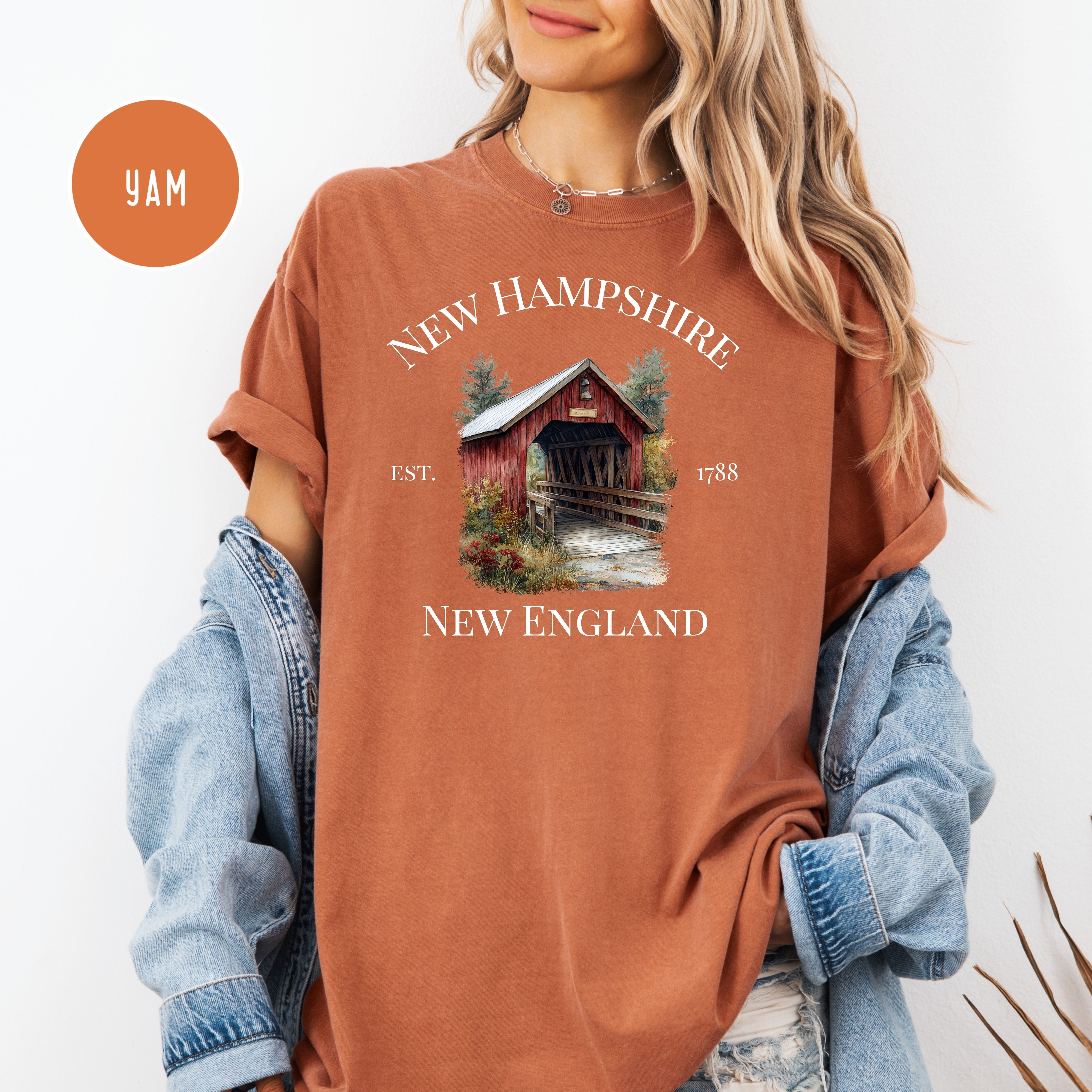 New Hampshire Covered Bridge Comfort Colors Tee