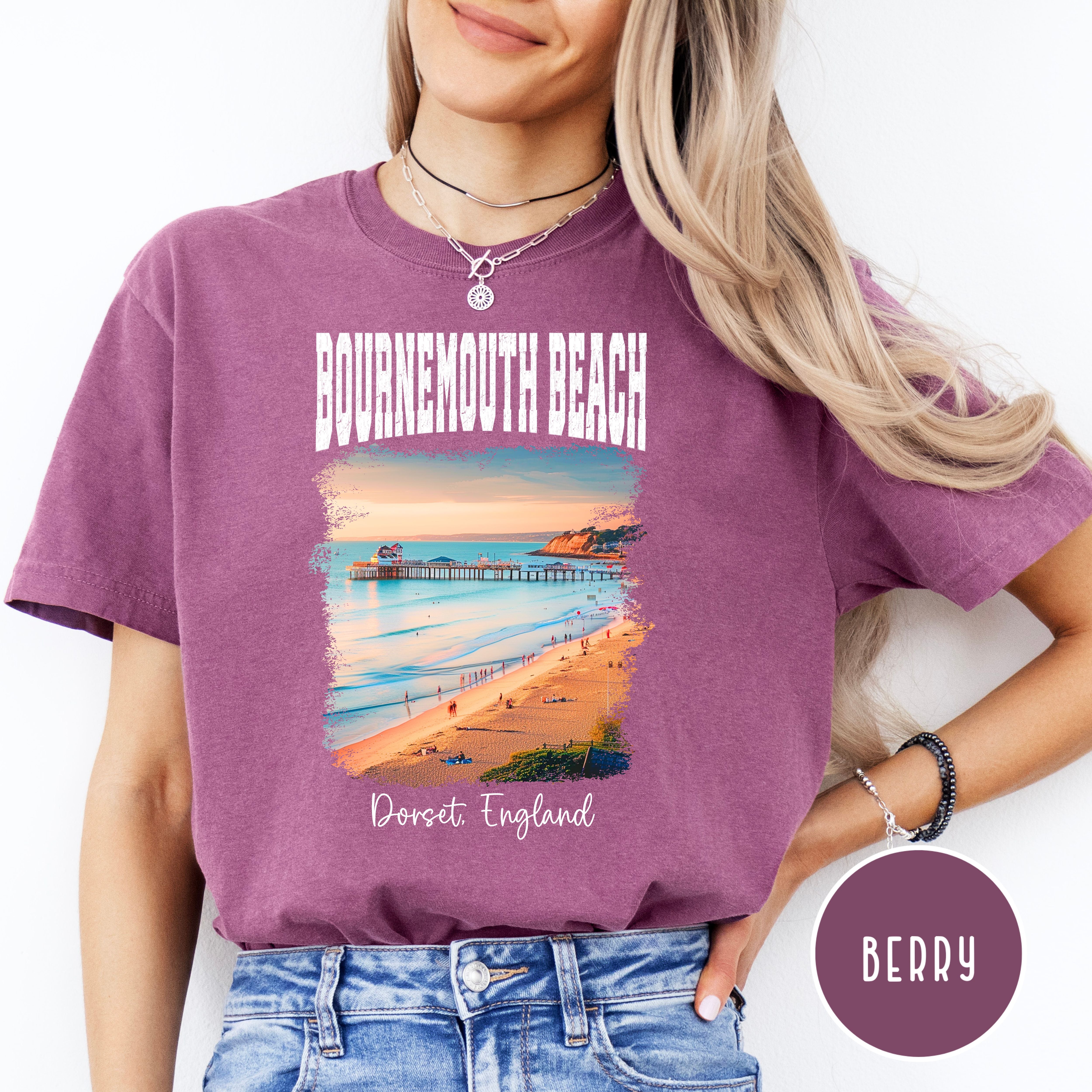 Bournemouth Beach Dorset England Comfort Colors® Tee