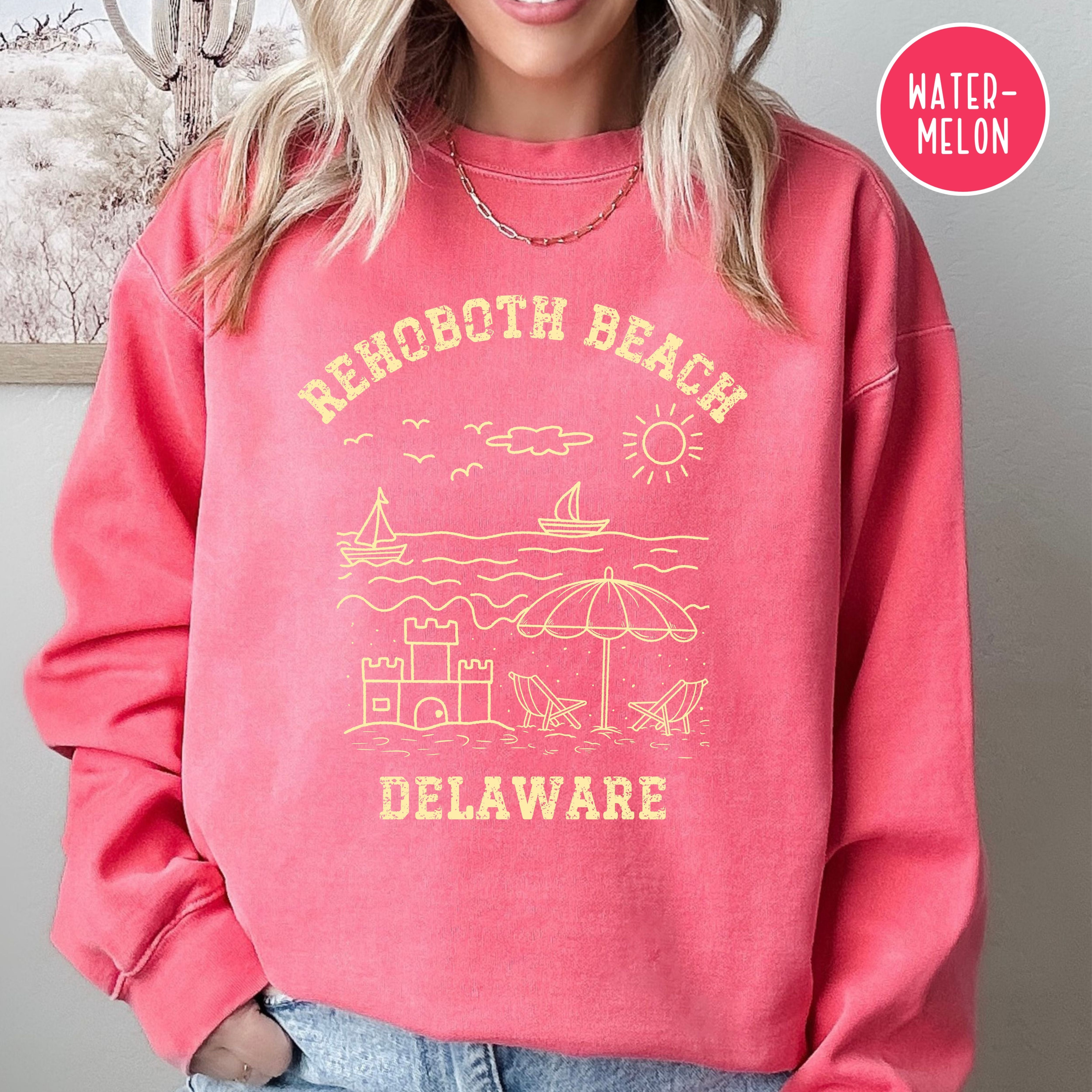 Rehoboth Beach Grunge Style Comfort Colors® Sweatshirt