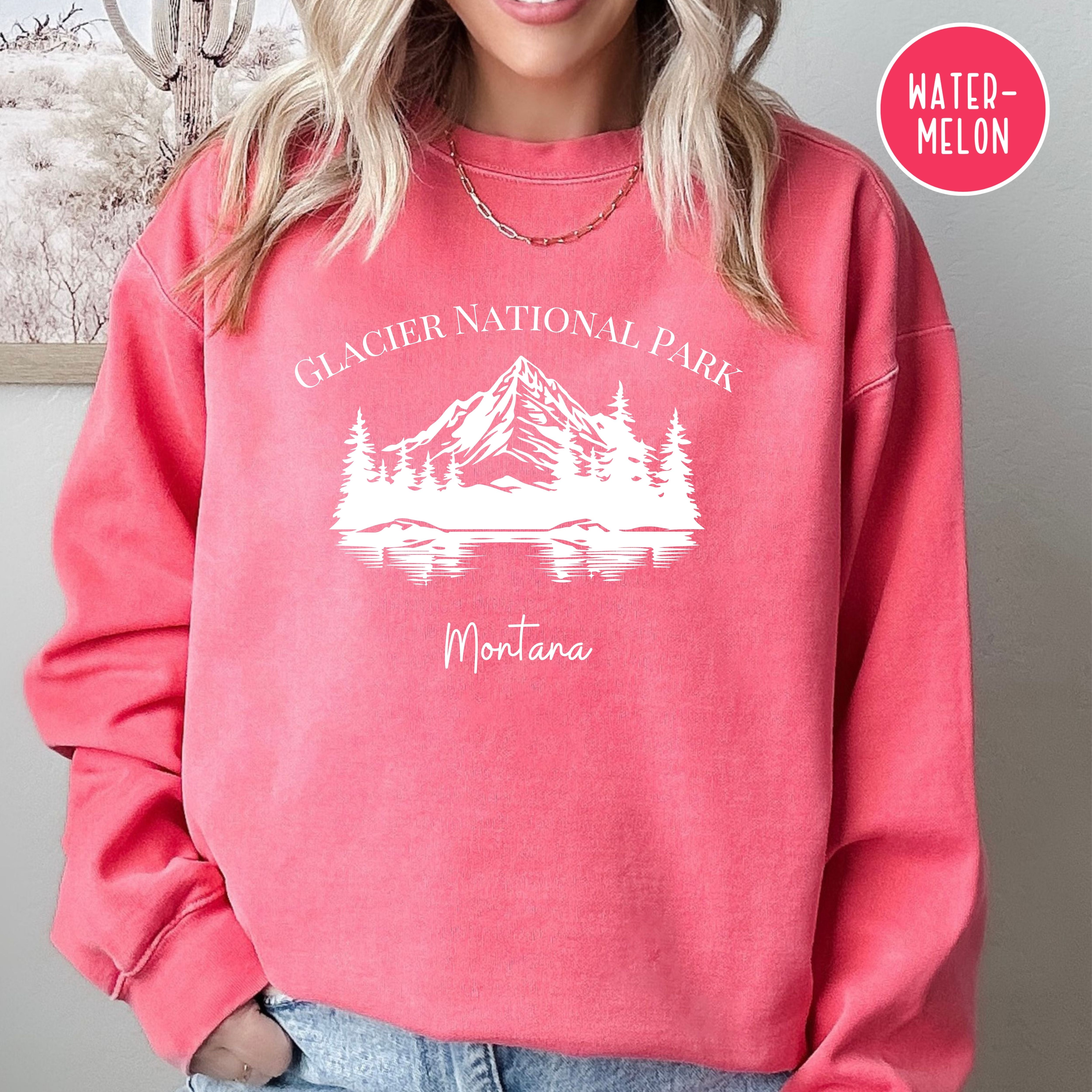 Glacier National Park Grunge Comfort Colors® Sweatshirt