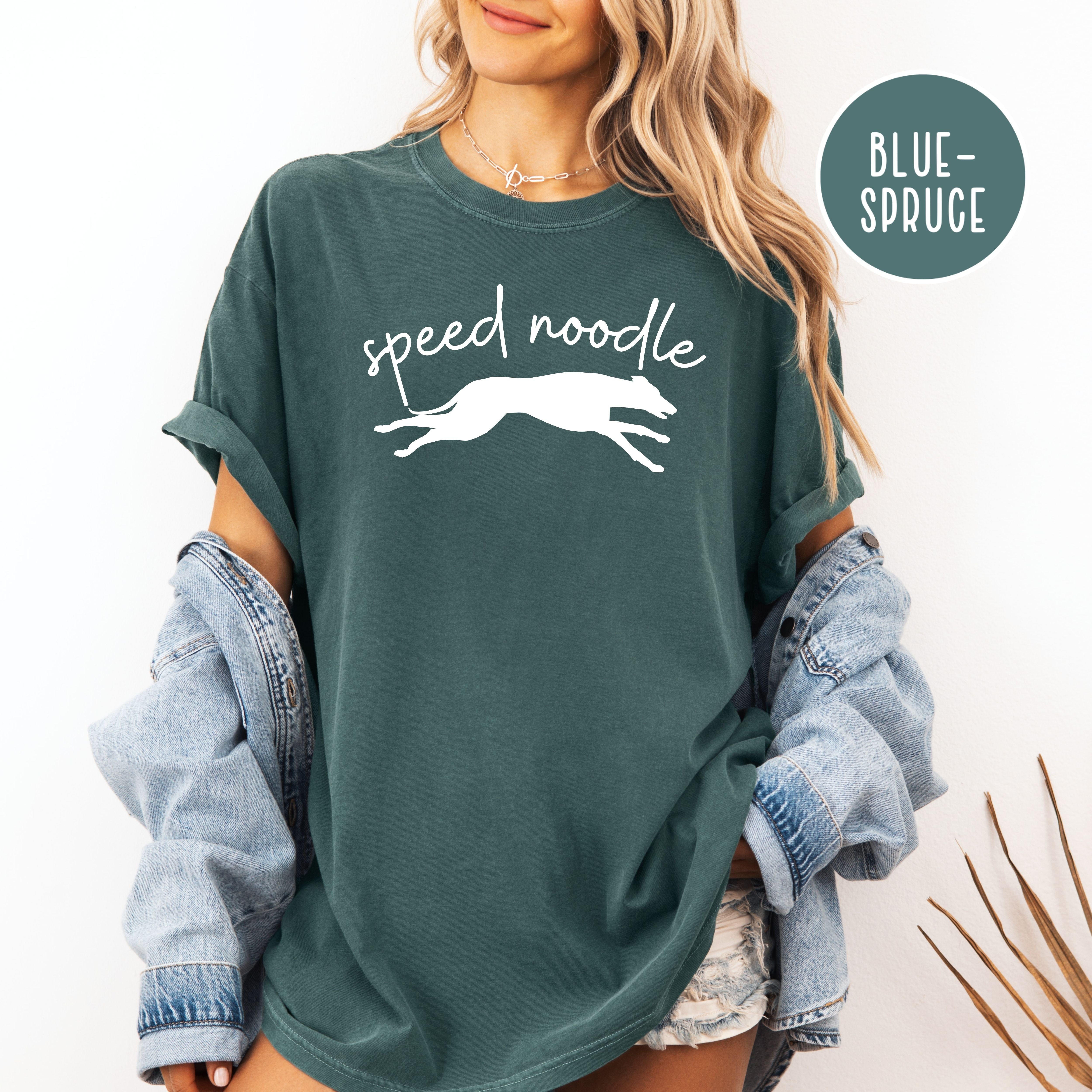 Speed Noodle Greyhound Lover Unisex Comfort Colors T-Shirt, Dog Lover Gift Shirt, Funny Animal Lover Shirt