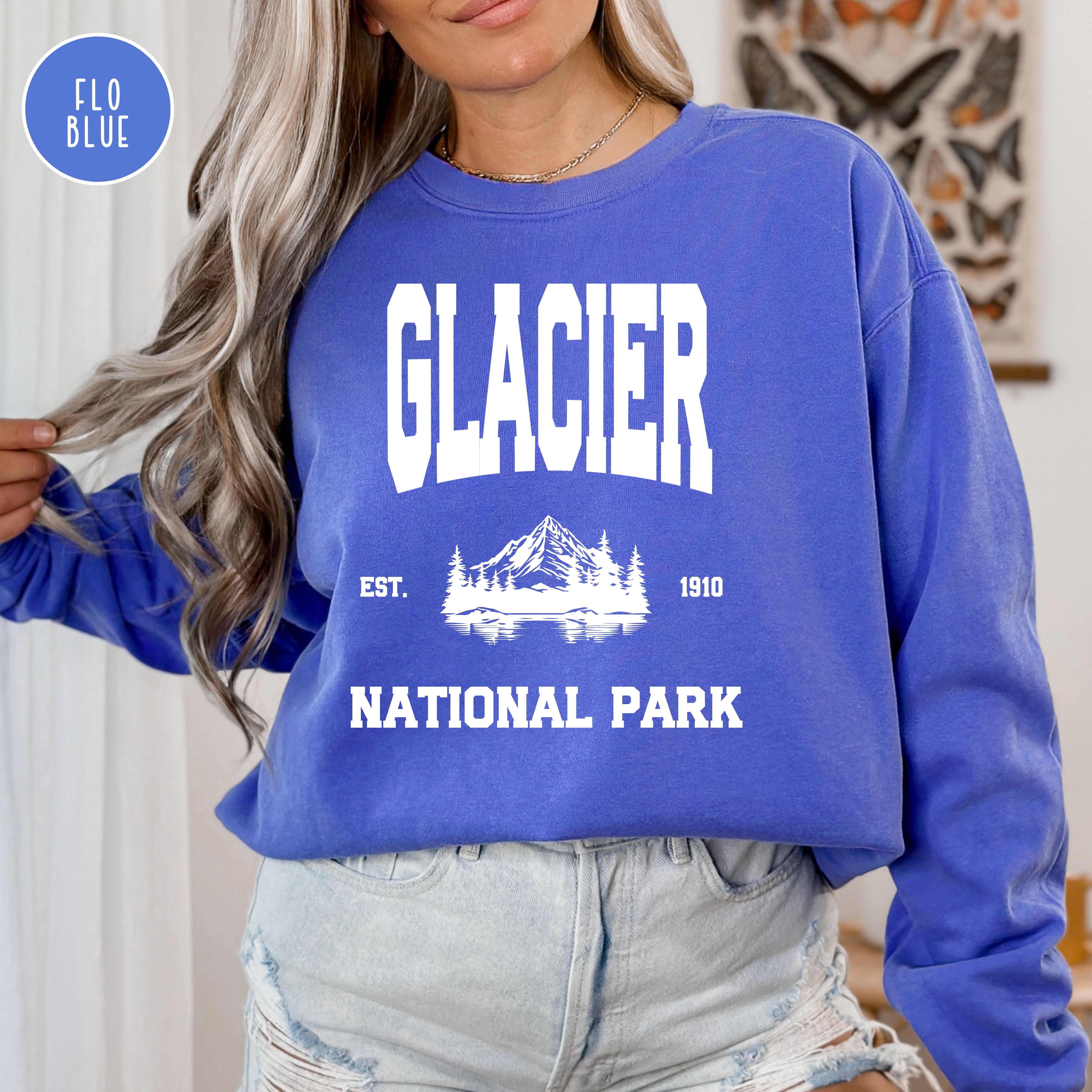 Glacier National Park Montana Comfort Colors® Sweatshirt