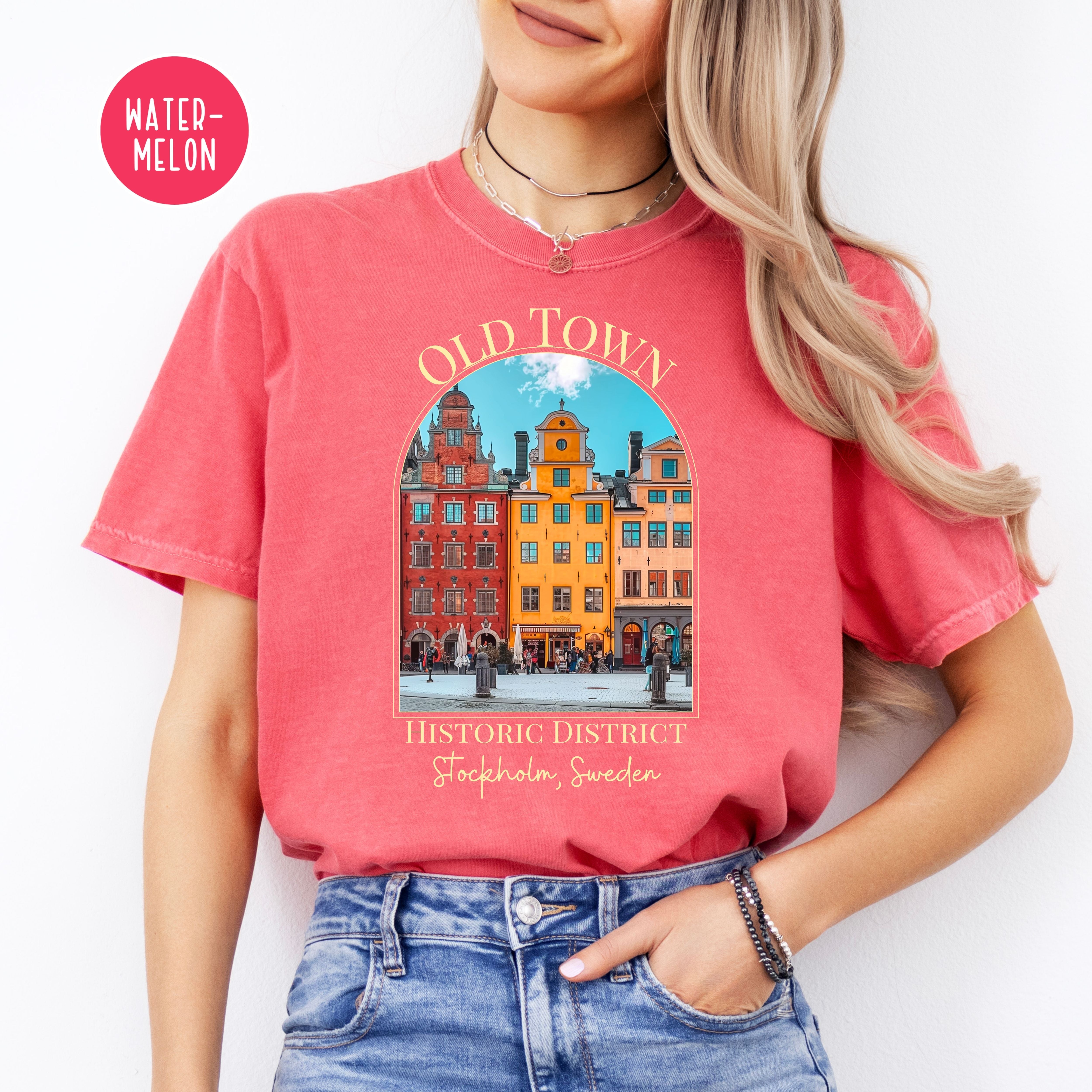 Old Town Stockholm Sweden Comfort Colors® Tee