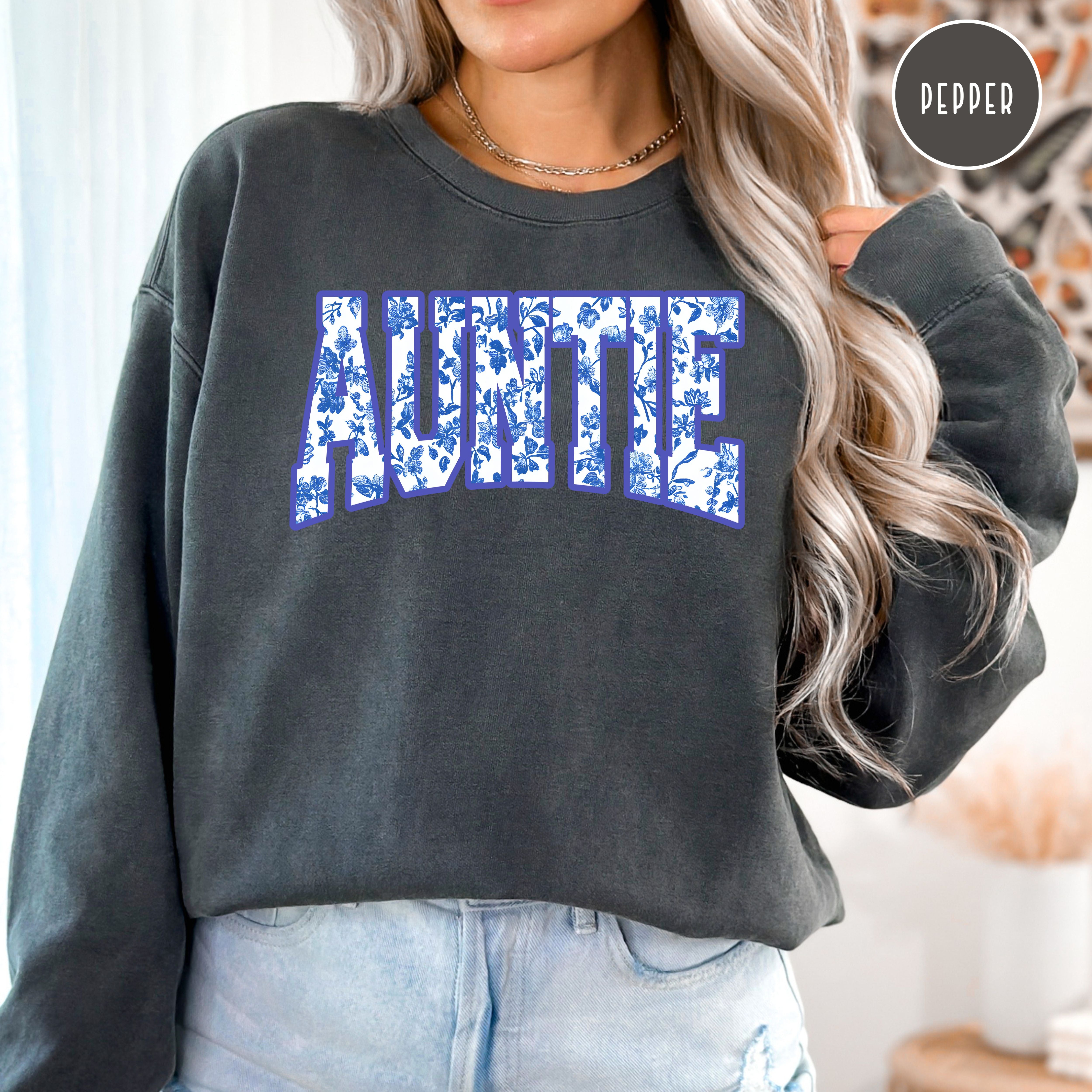 Auntie French Toile Comfort Colors® Sweatshirt