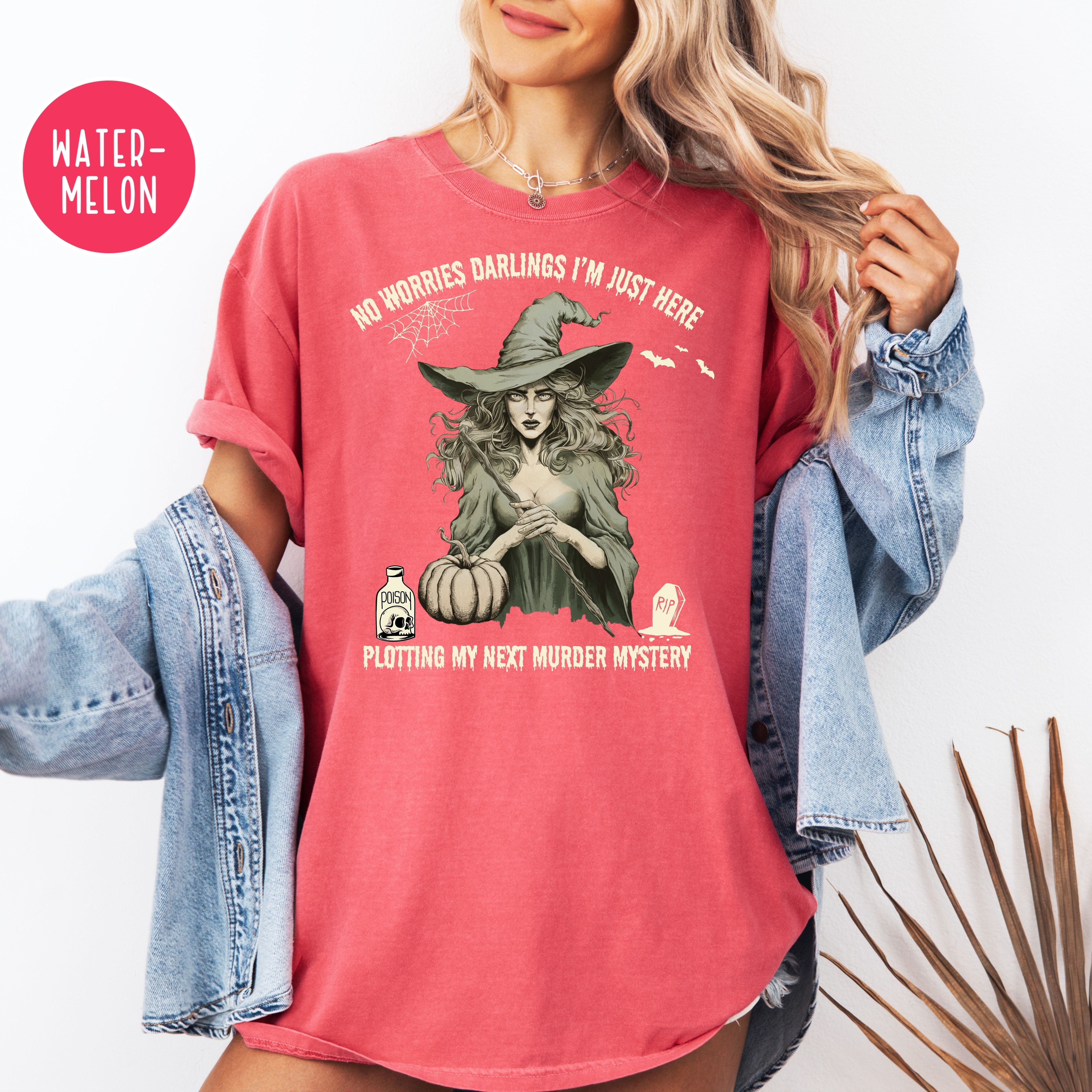 Murder Mystery Writers Comfort Colors Halloween Tee