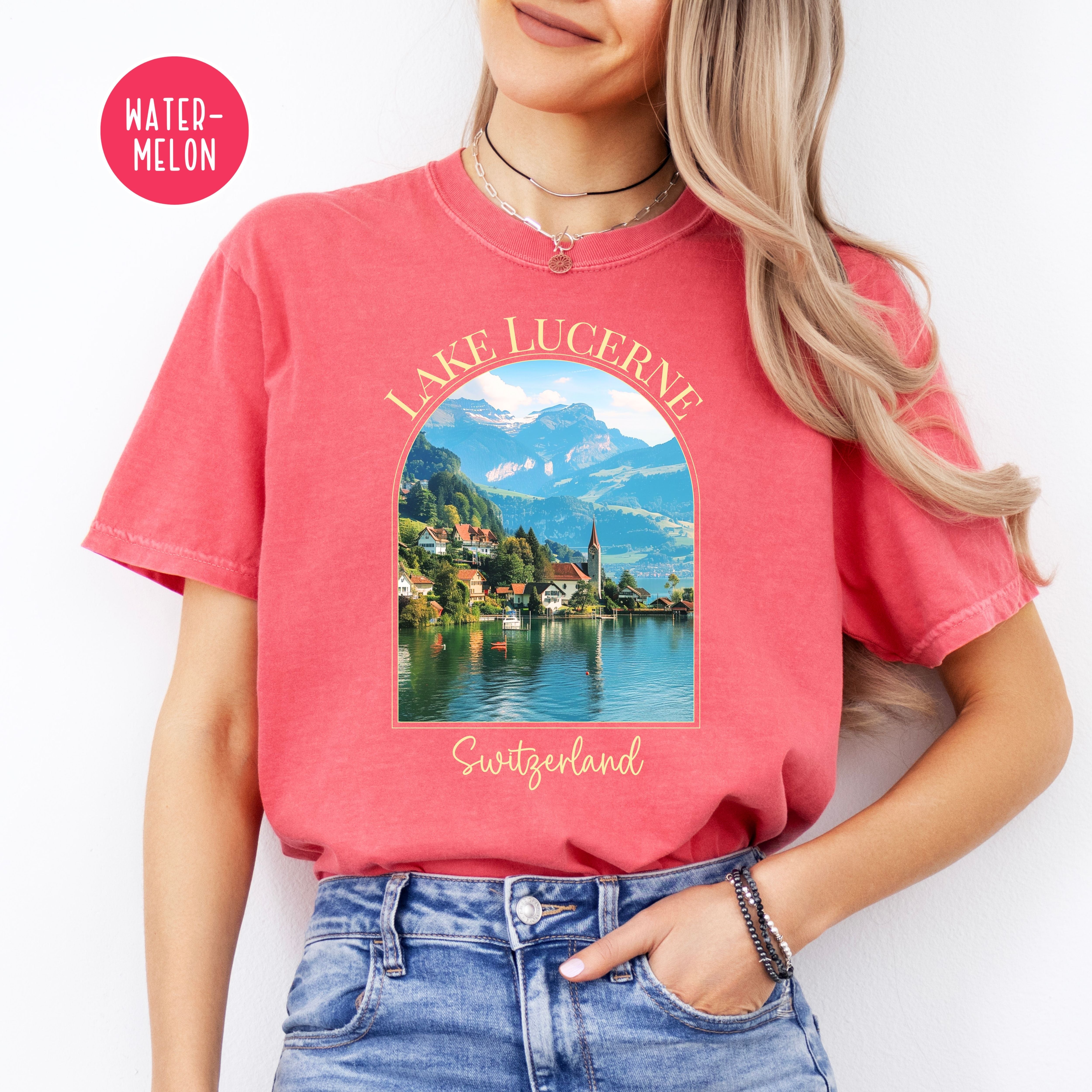 Lake Lucerne Switzerland Comfort Colors® Tee