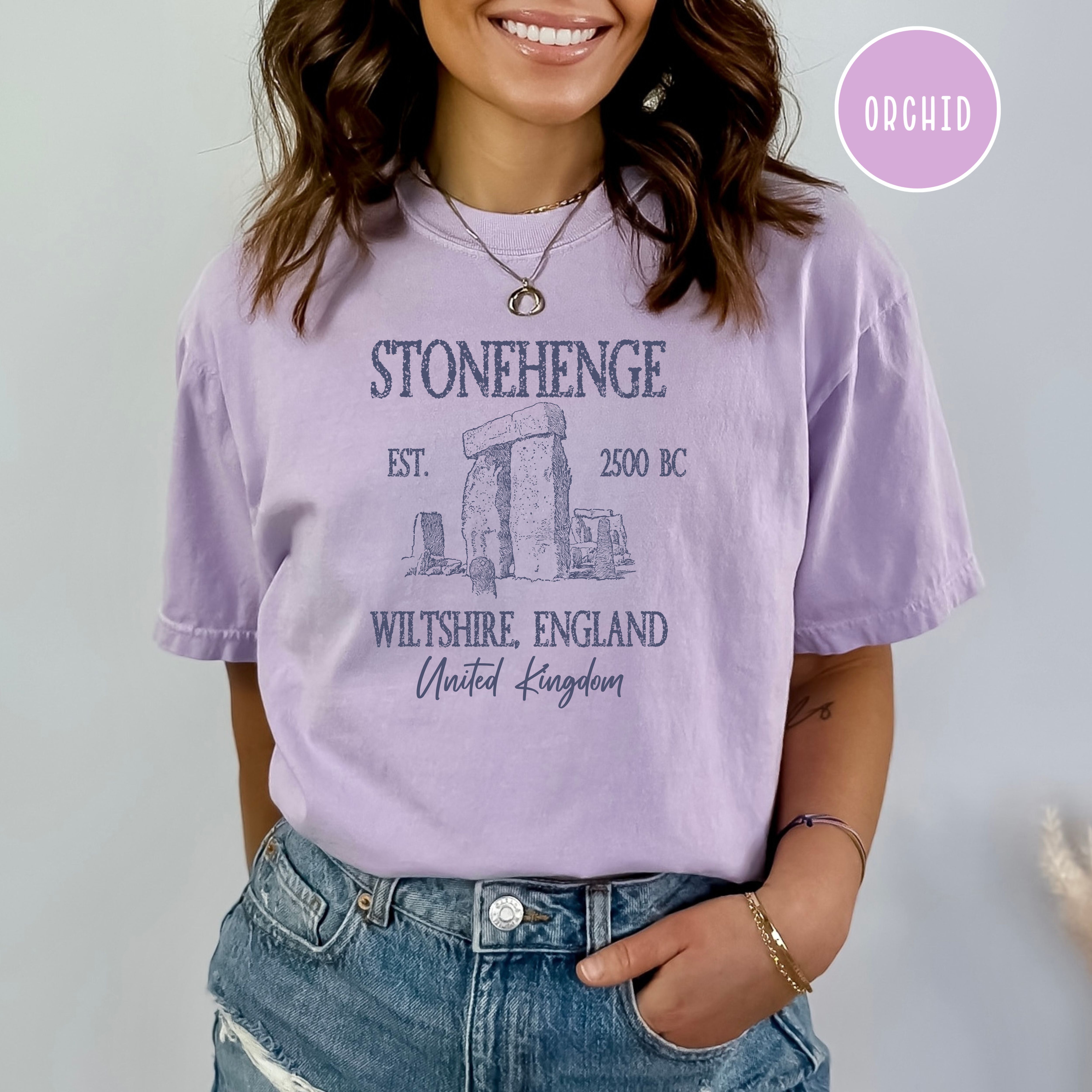 Stonehenge England Grunge Comfort Colors® Tee