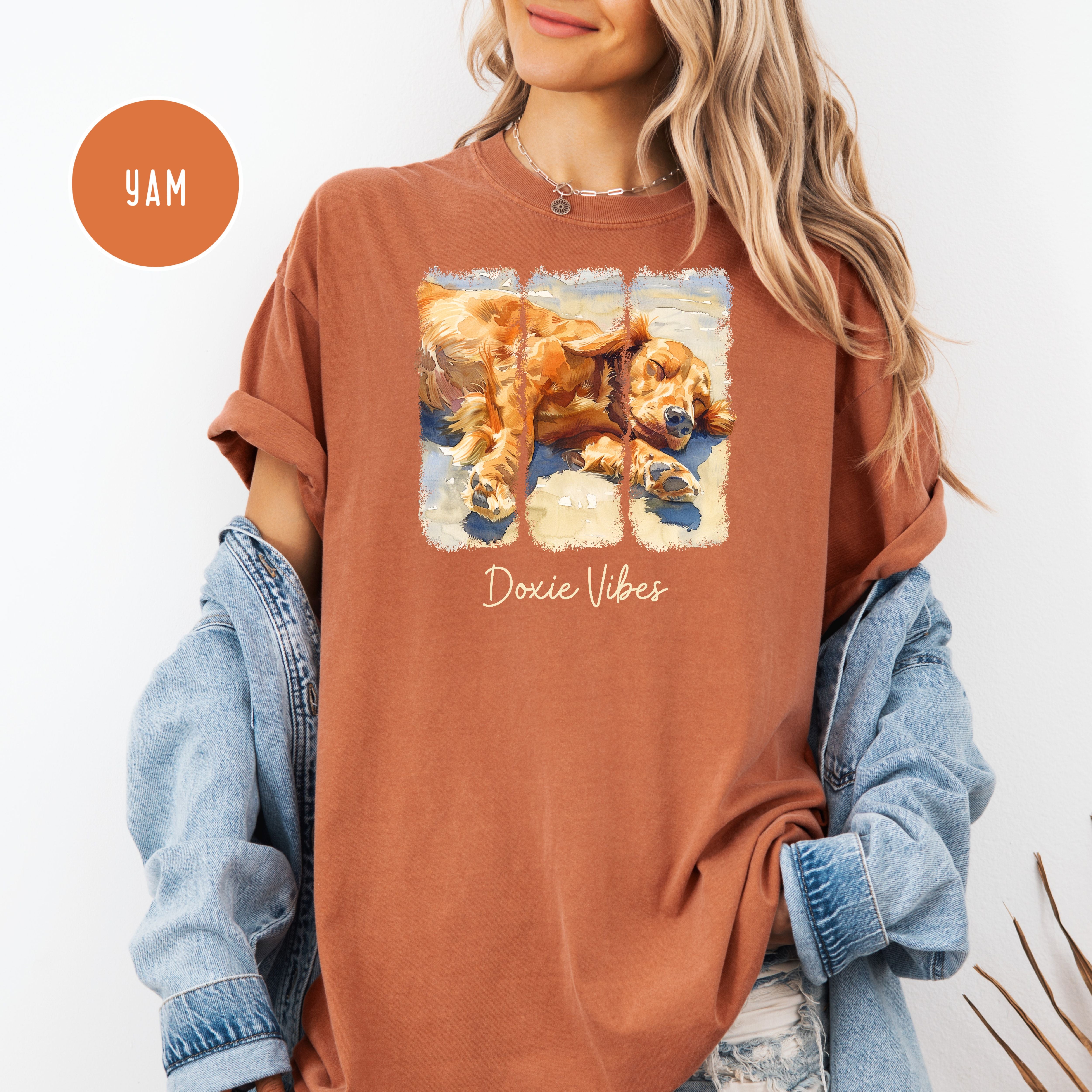 Dachshund Lover Comfort Colors T-Shirt, Doxie Mom Gift, Dog Lover Shirt