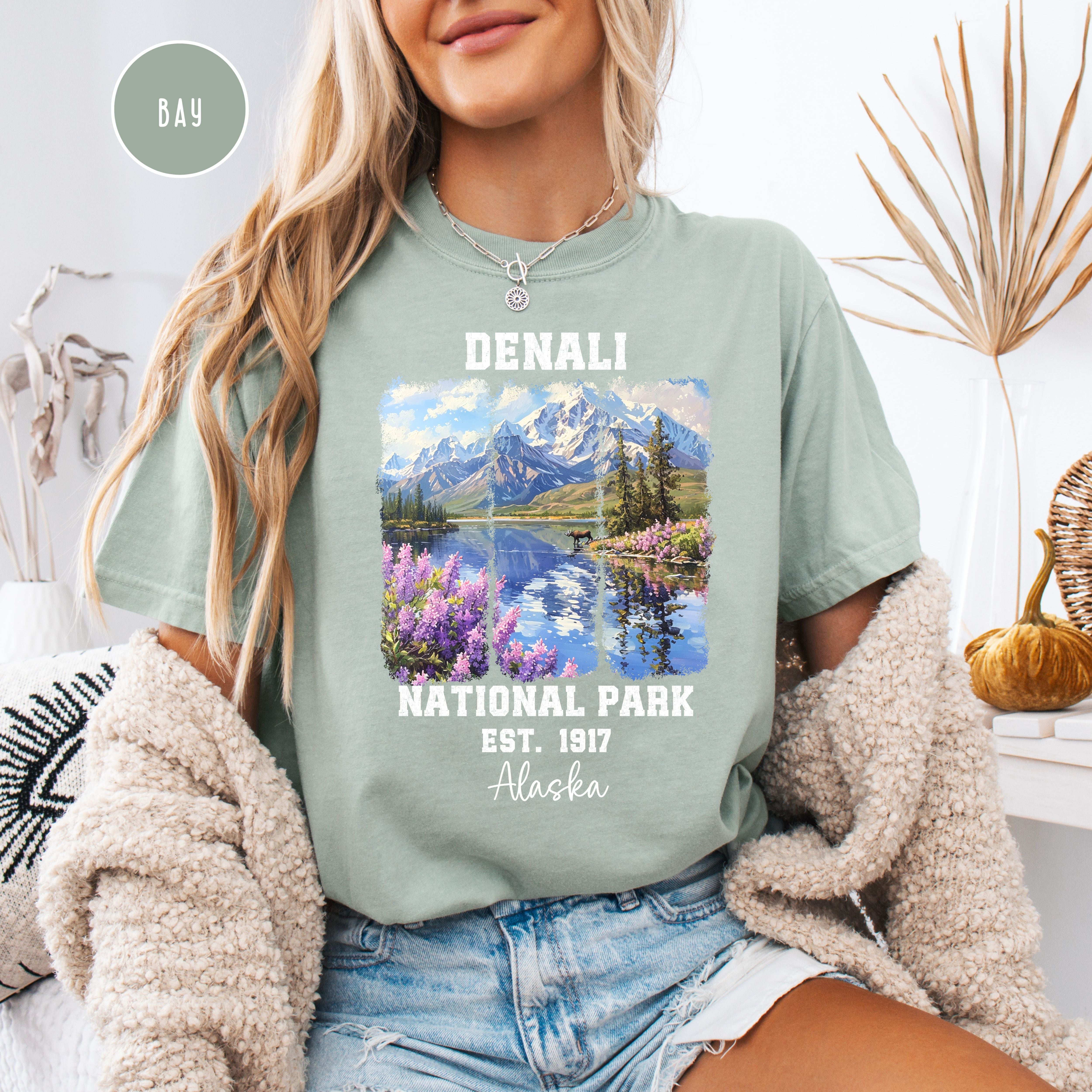 Denali National Park Alaska Comfort Colors Tee