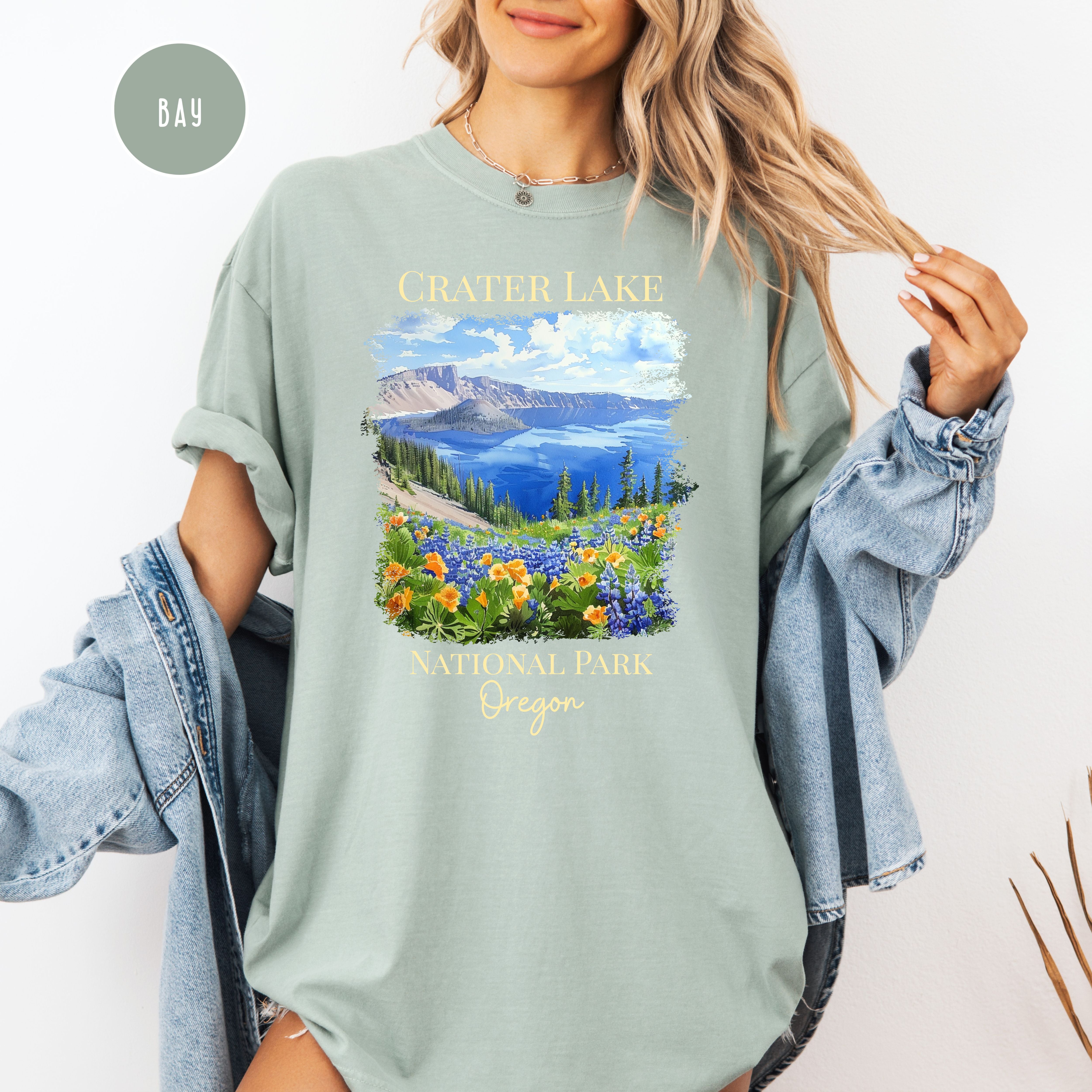 Crater Lake National Park Oregon Comfort Colors Tee
