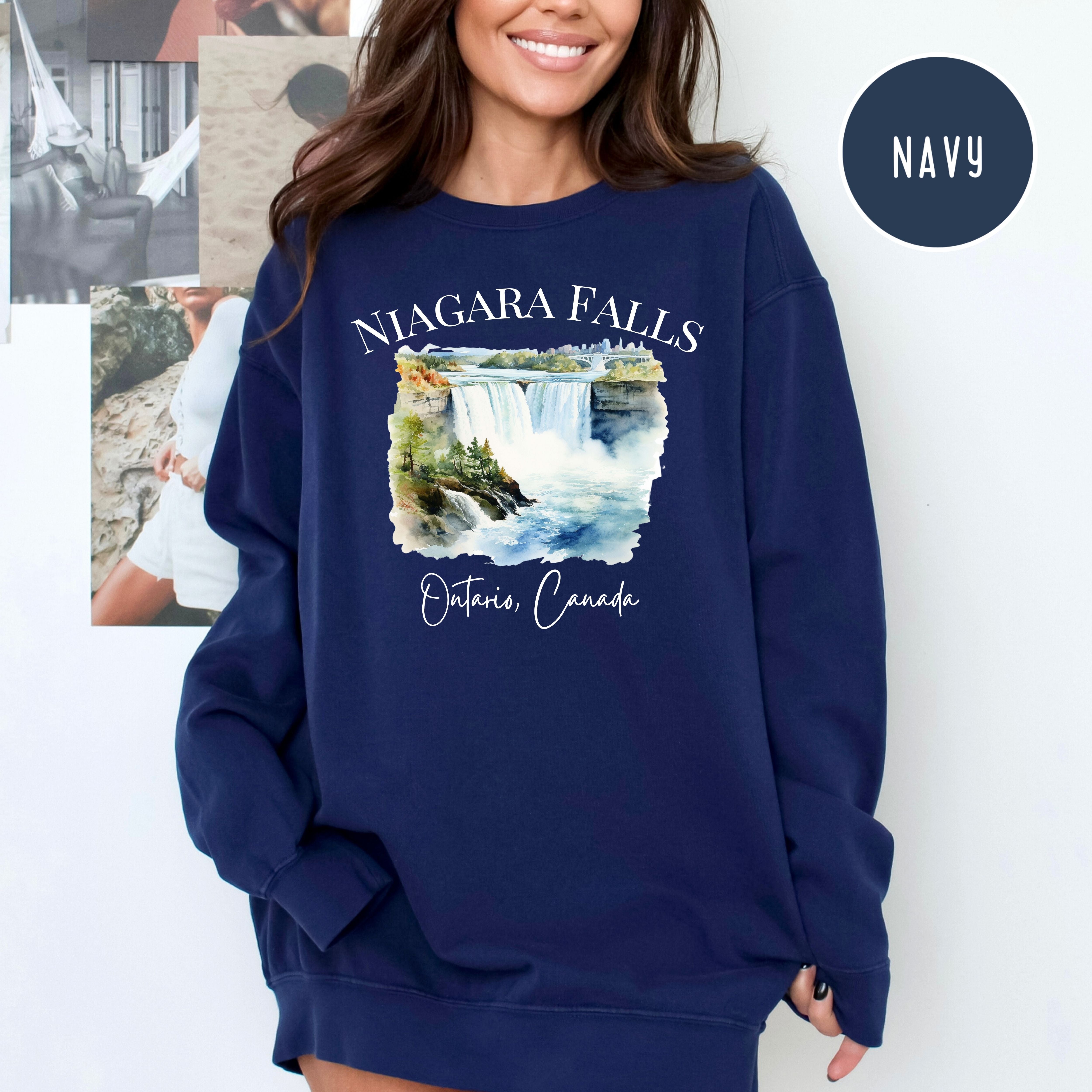 Niagara Falls Ontario Canada Comfort Colors Sweatshirt