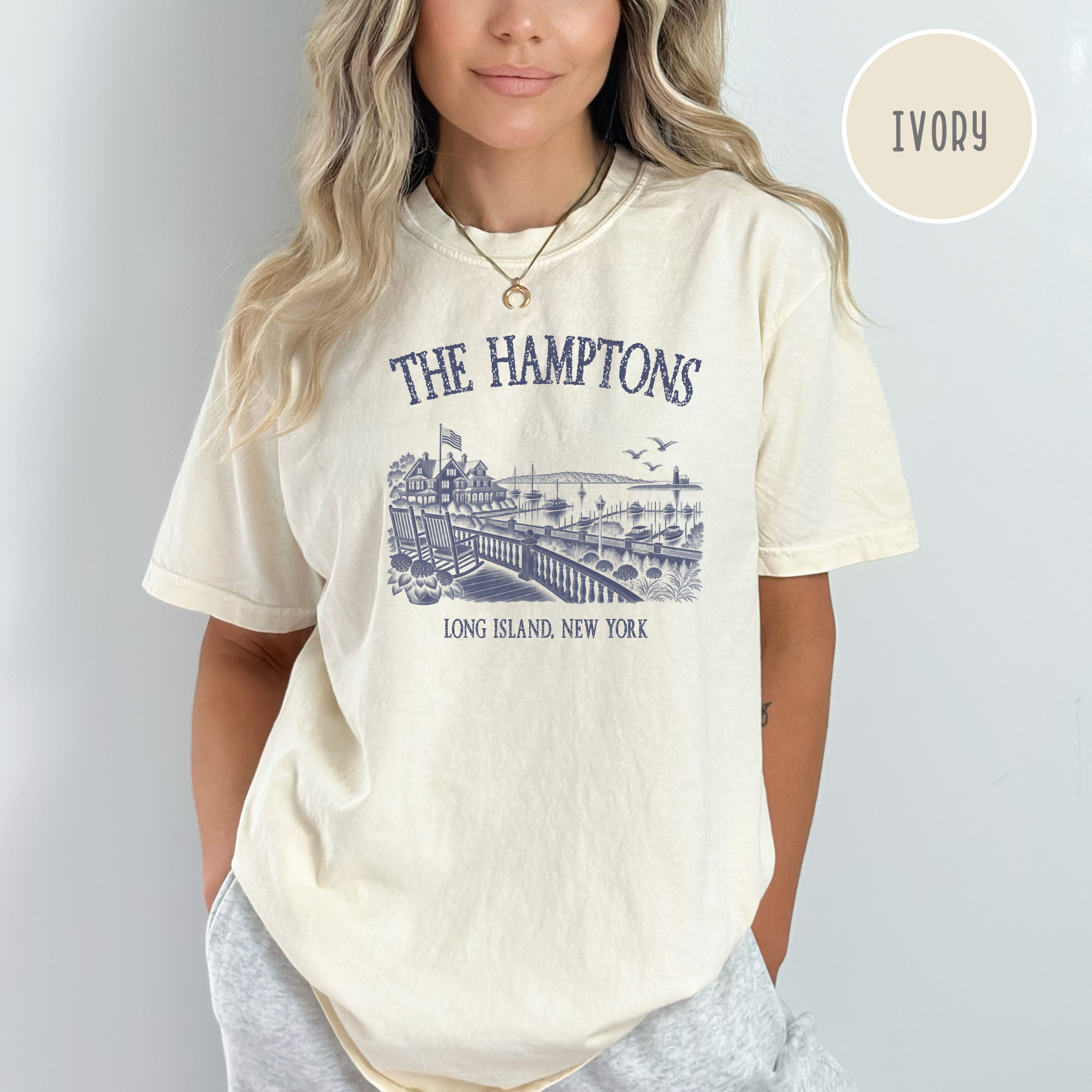The Hamptons New York Comfort Colors T-Shirt, Hamptons Vacation Gift, Hamptons Gift Shirt, Hamptons Summer, New York Gift, Hamptons Shirt