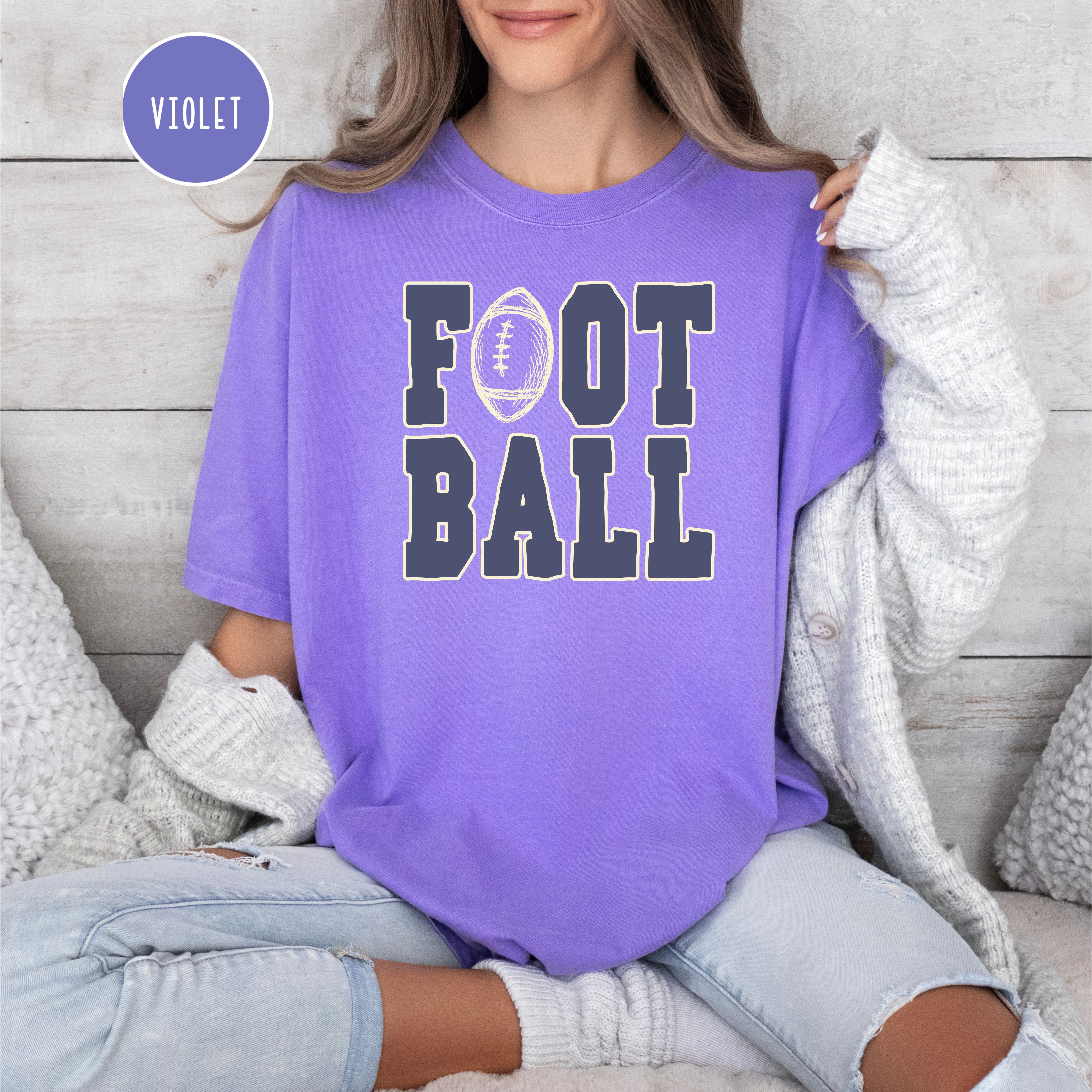 Football Comfort Colors Unisex Gift Shirt for Football Fan