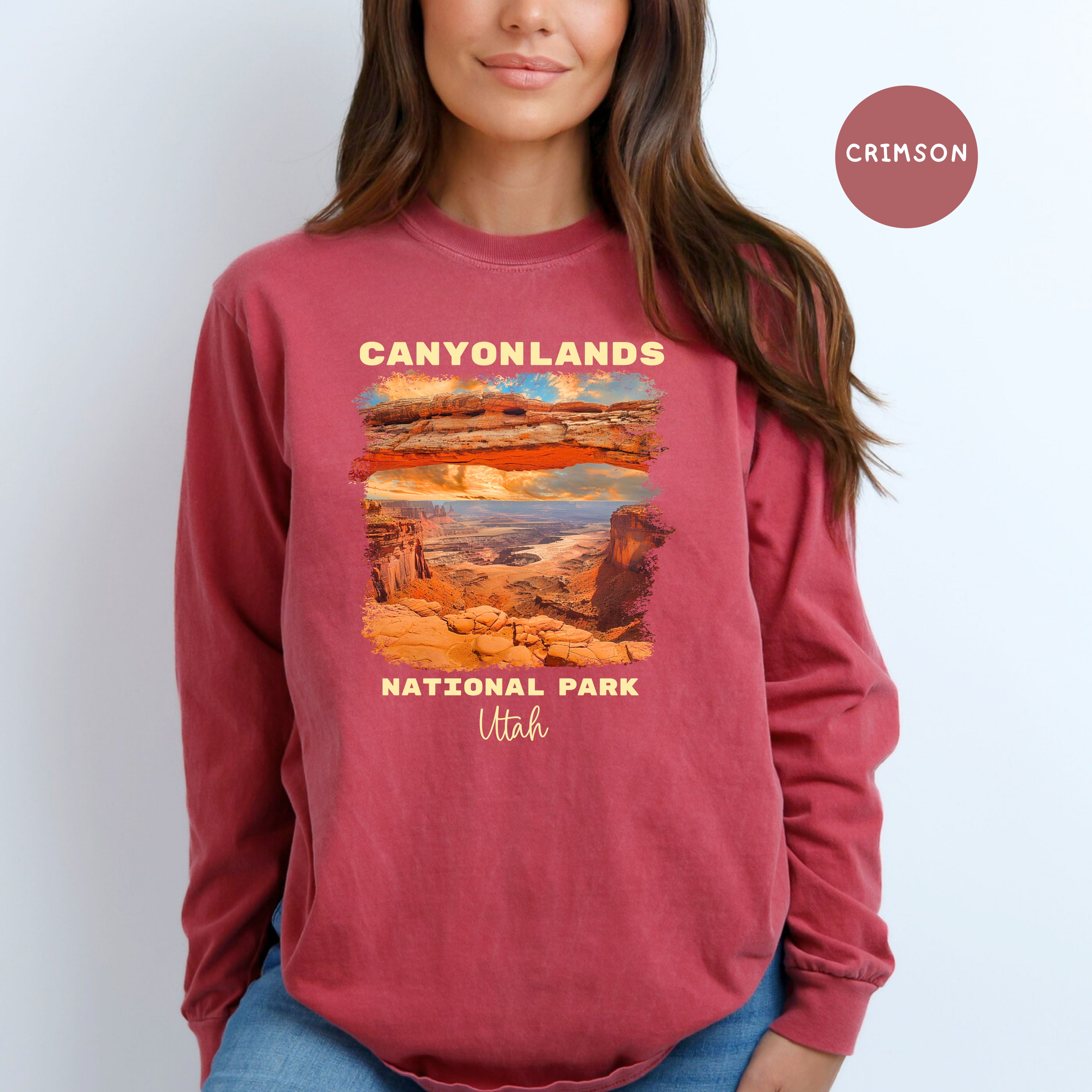 Canyonlands National Park Comfort Colors Long Sleeve Tee