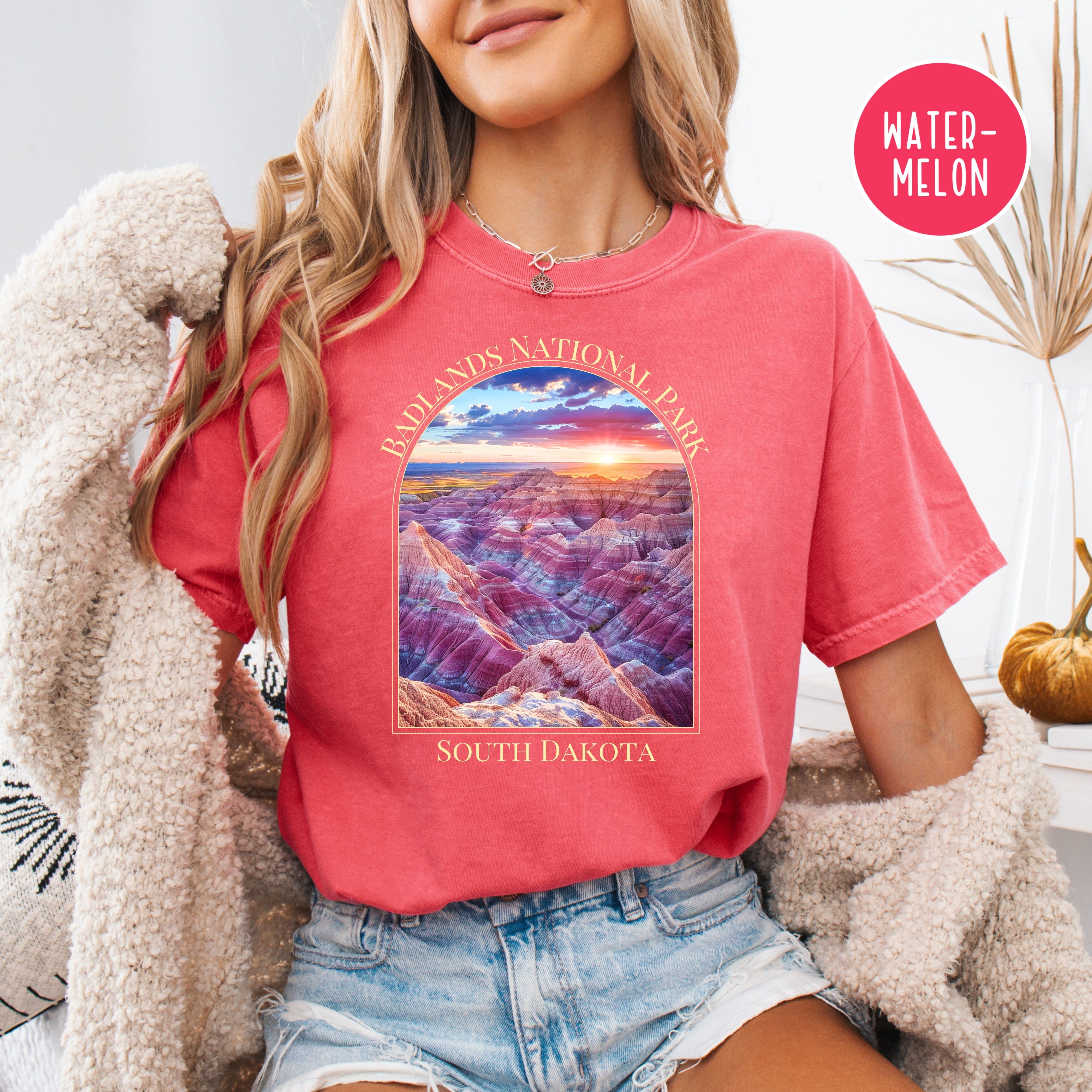 Badlands National Park South Dakota Comfort Colors Tee