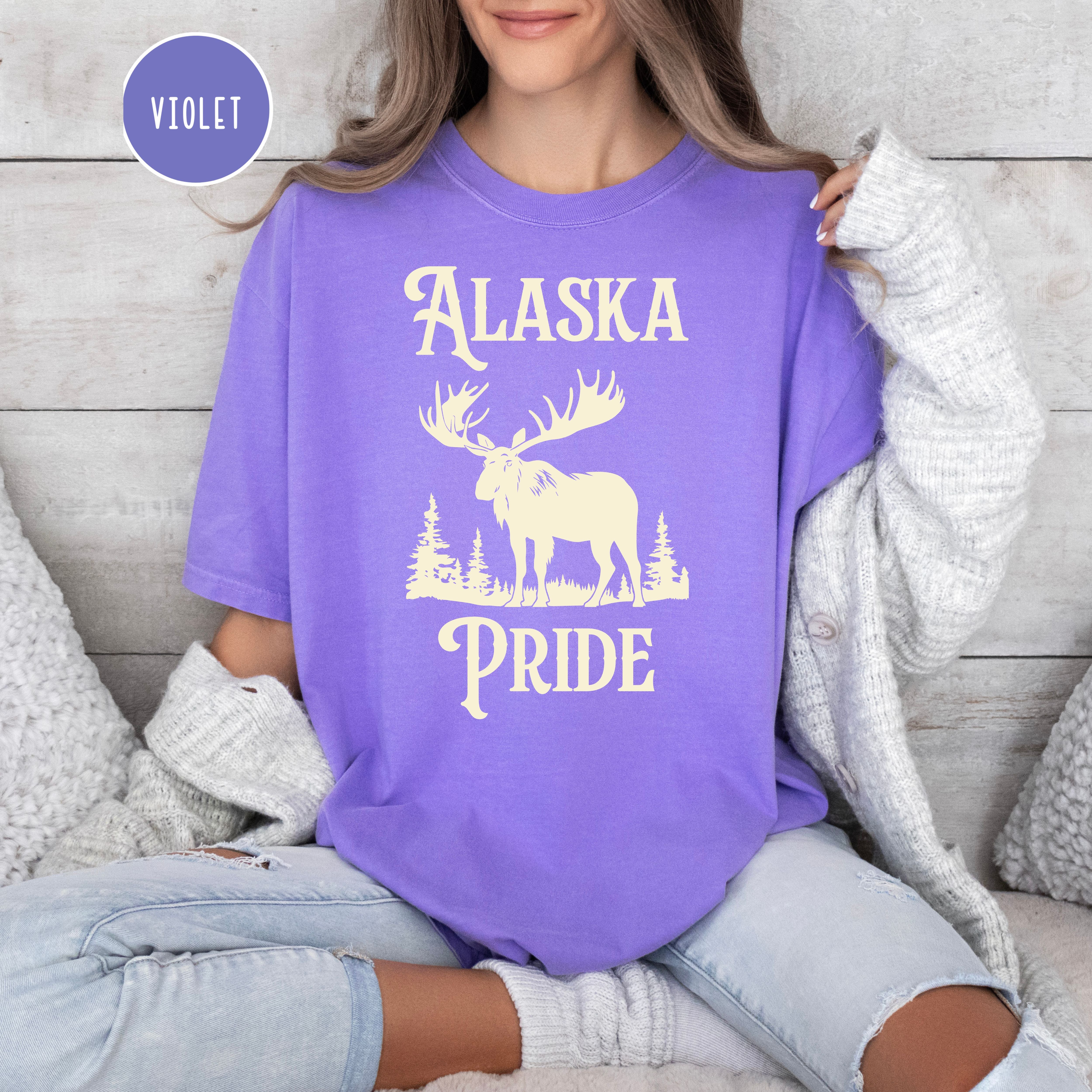 Alaska Pride Comfort Colors Adult Unisex Tee Shirt