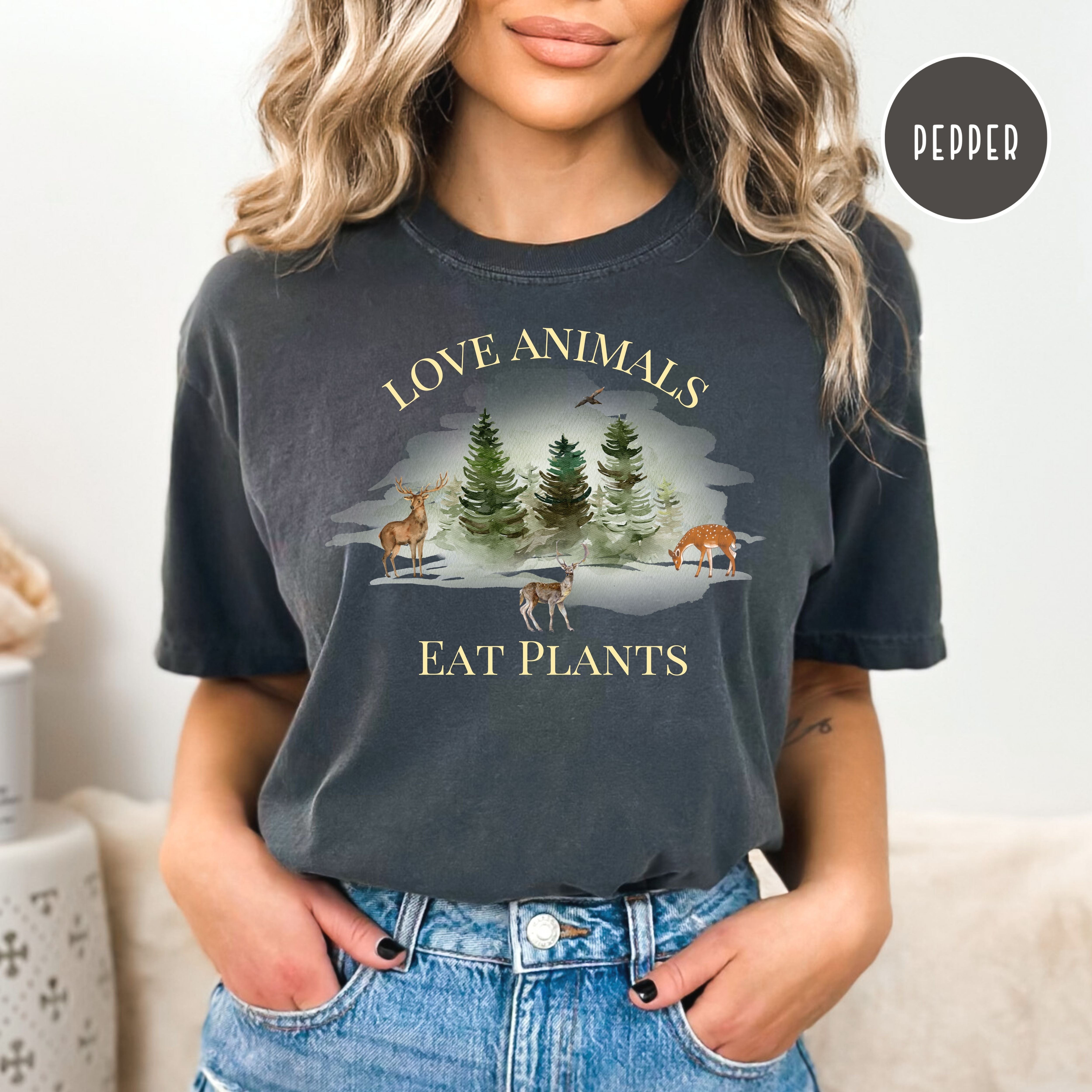 Love Animals Eat Plants Comfort Colors® Tee