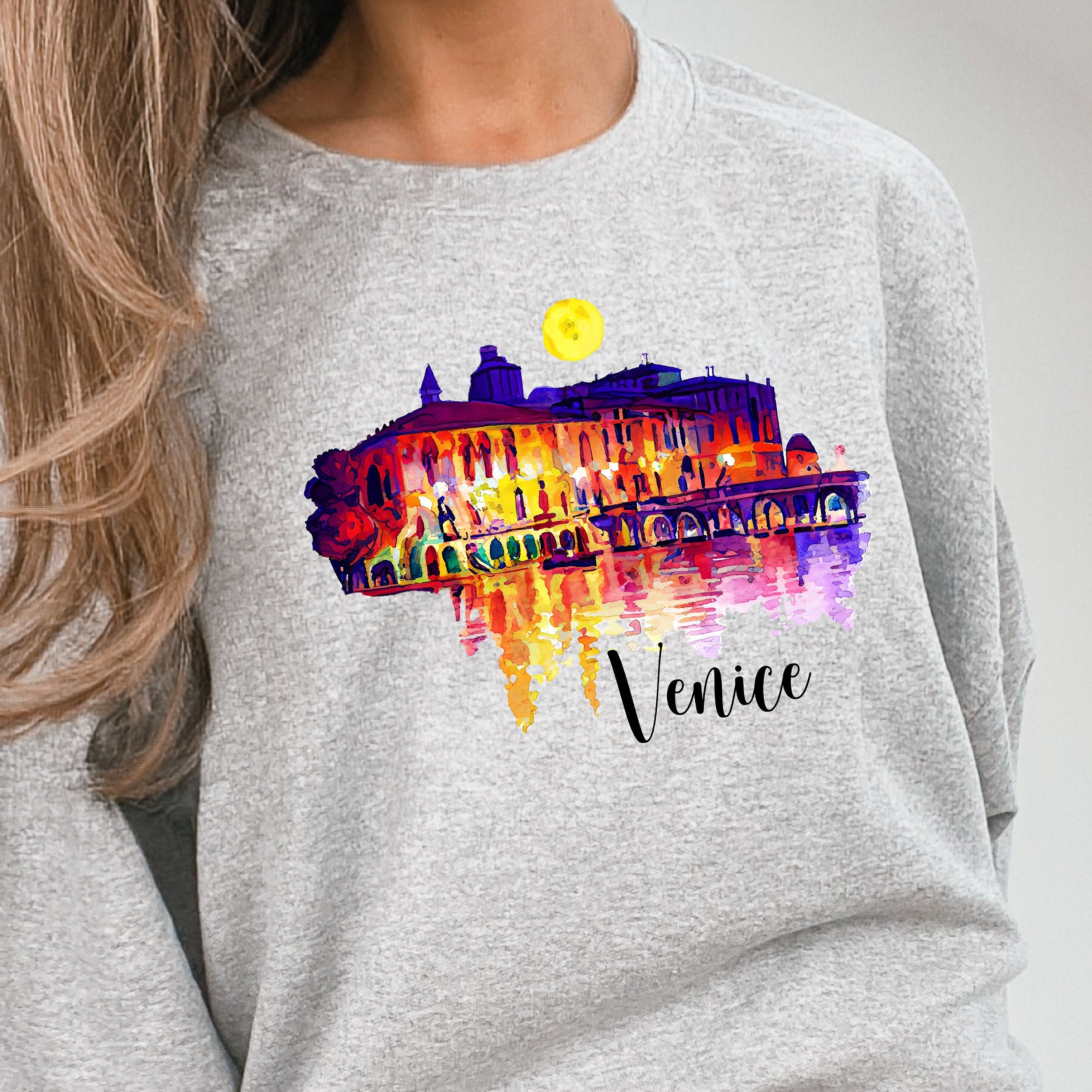 Venice Watercolor Sweatshirt