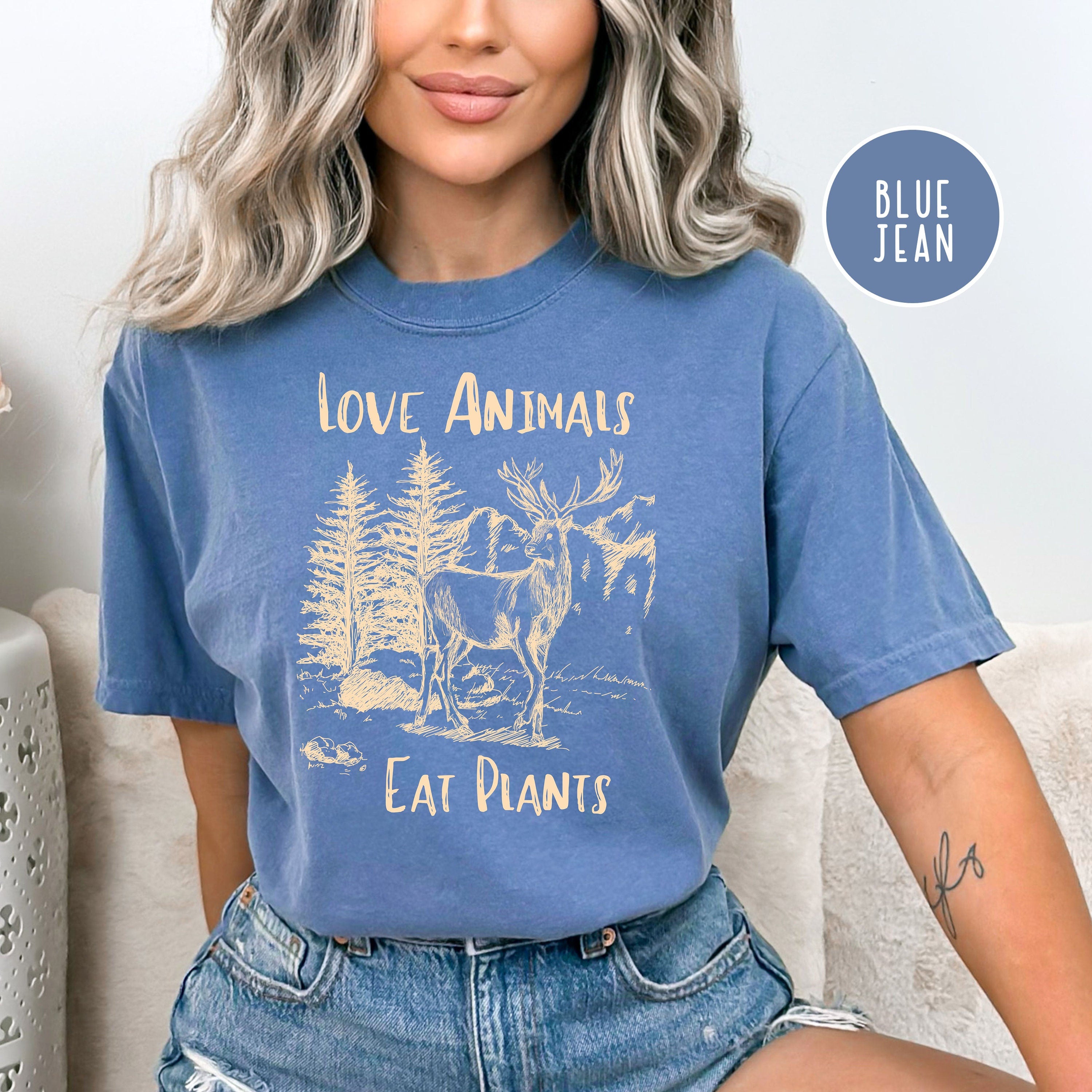 Love Animals Eat Plants Vegetarian Comfort Colors® Gift Tee