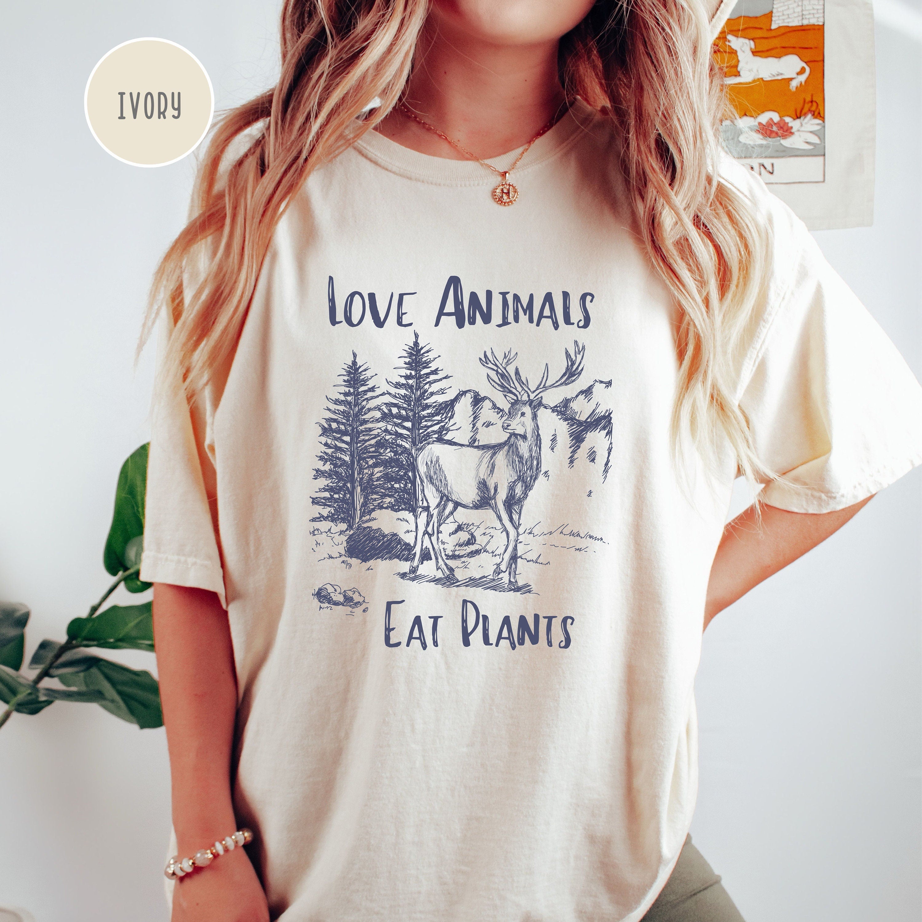 Love Animals Eat Plants Vegetarian Comfort Colors® Gift Tee