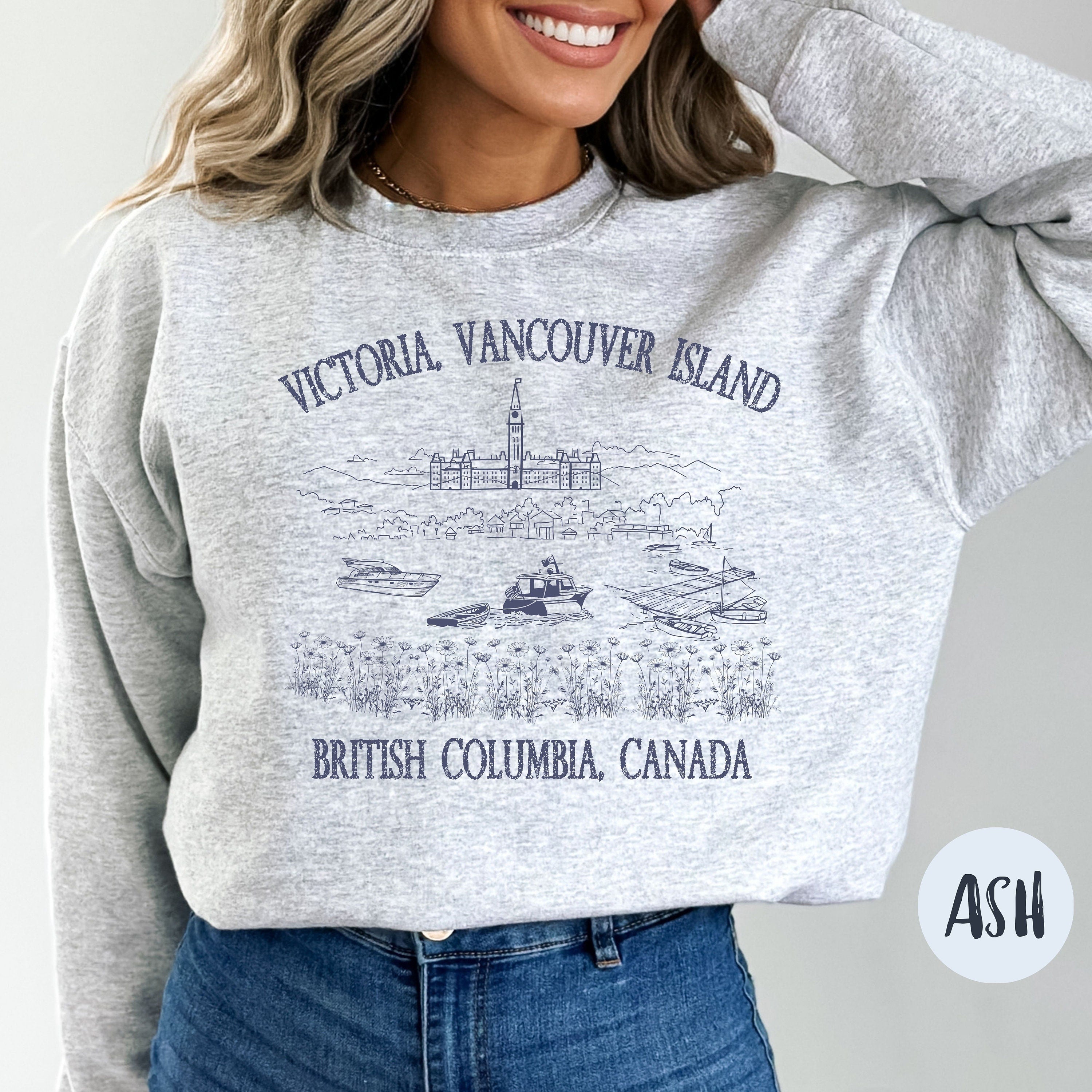 Vancouver Island Victoria British Columbia Sweatshirt