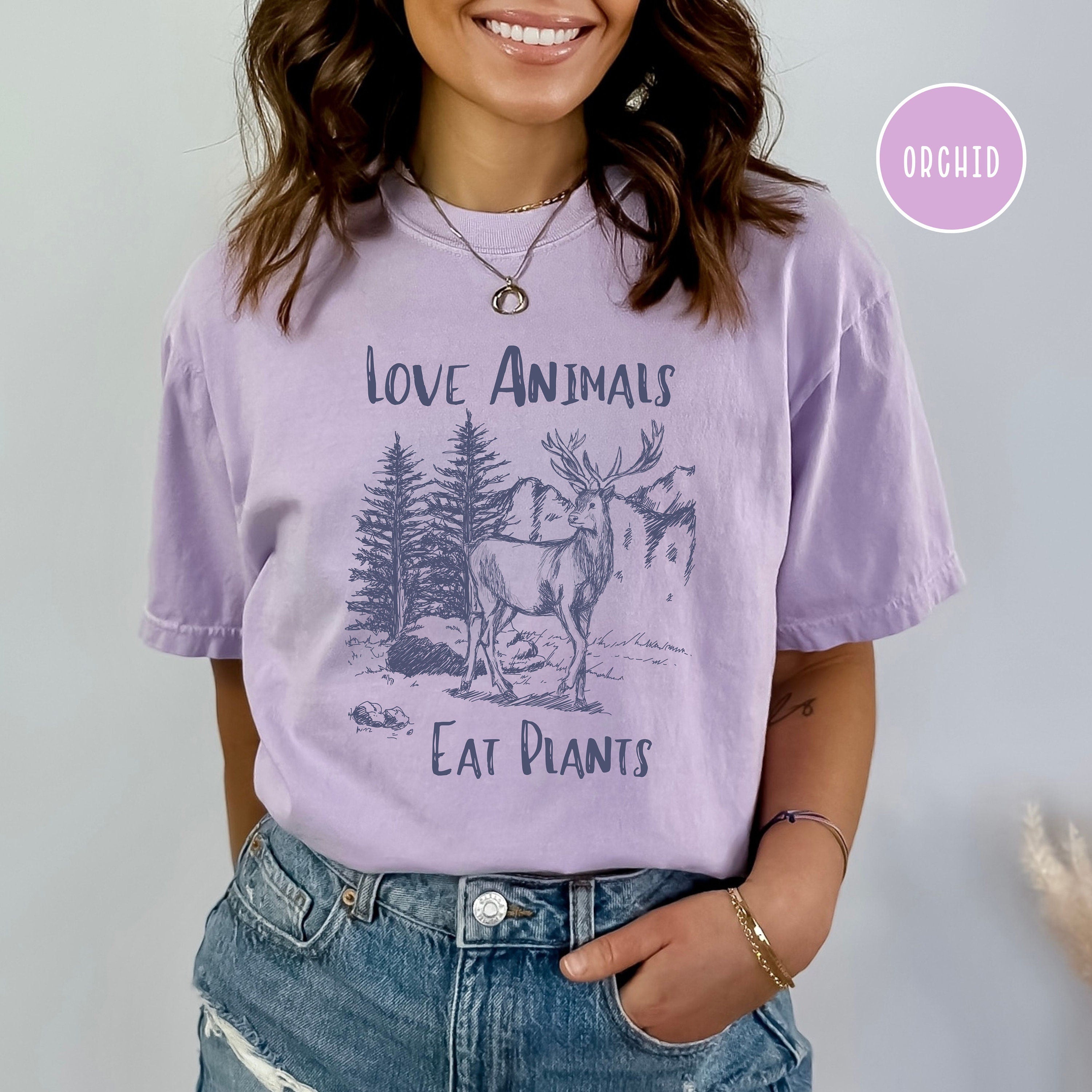 Love Animals Eat Plants Vegetarian Comfort Colors® Gift Tee