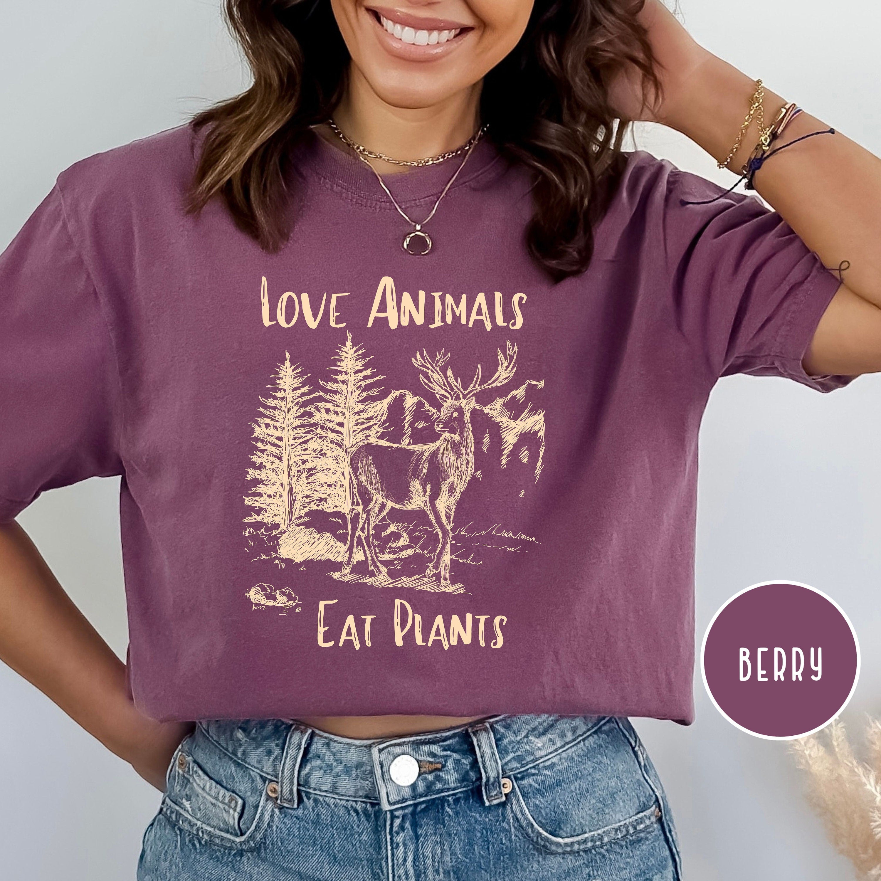 Love Animals Eat Plants Vegetarian Comfort Colors® Gift Tee