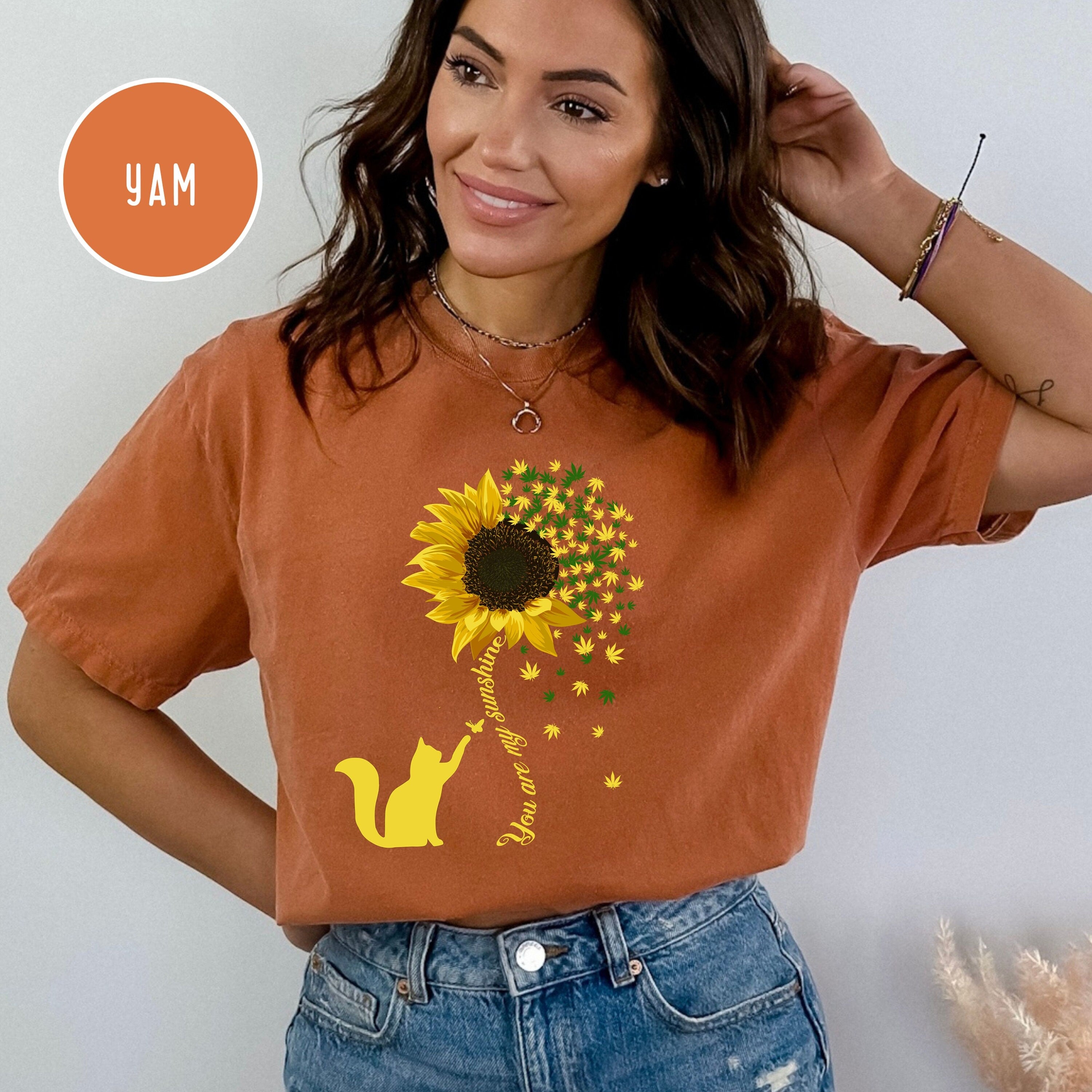 Cat Mom Sunflower Comfort Colors® T-Shirt