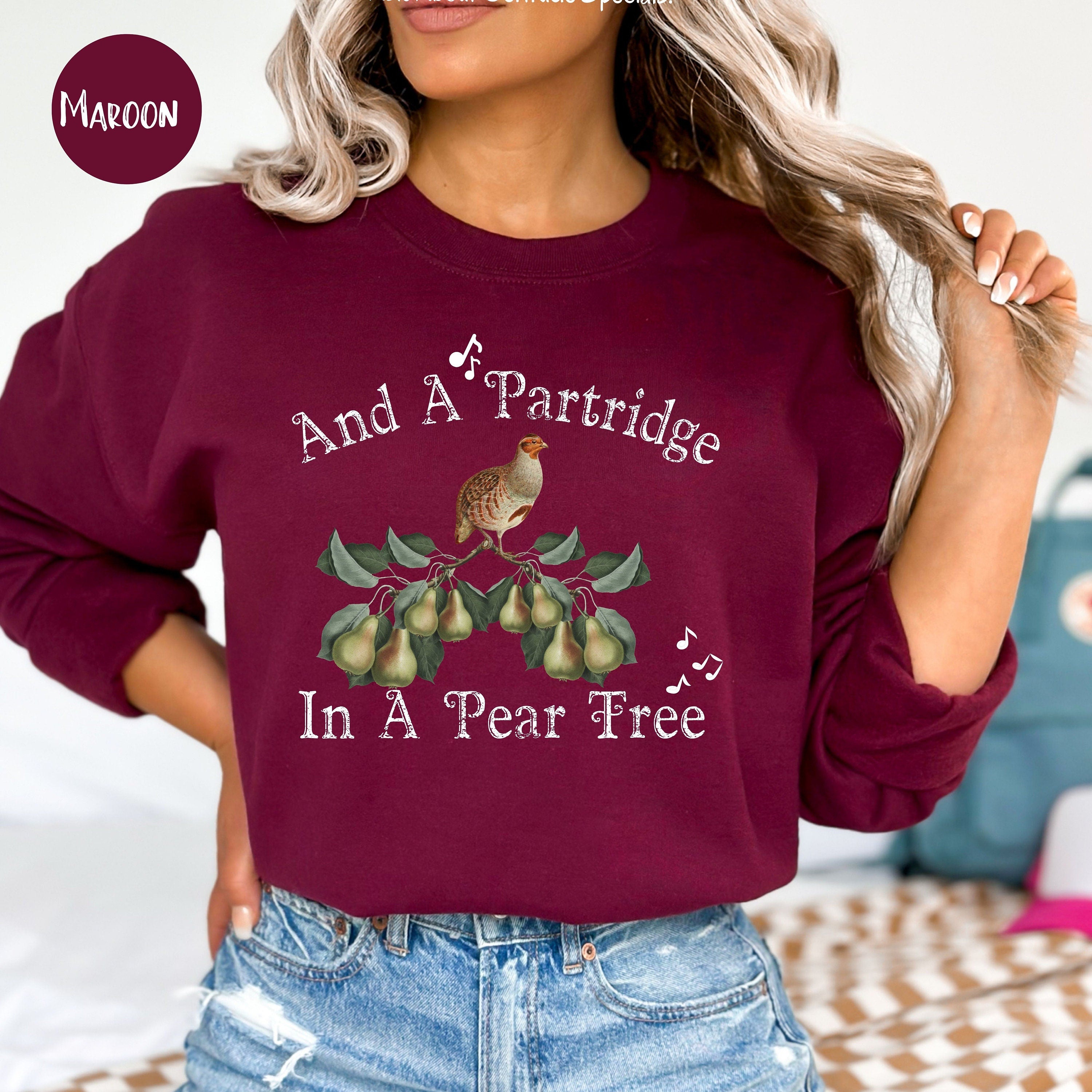 A Partridge In A Pear Tree Christmas Carol Sweatshirt