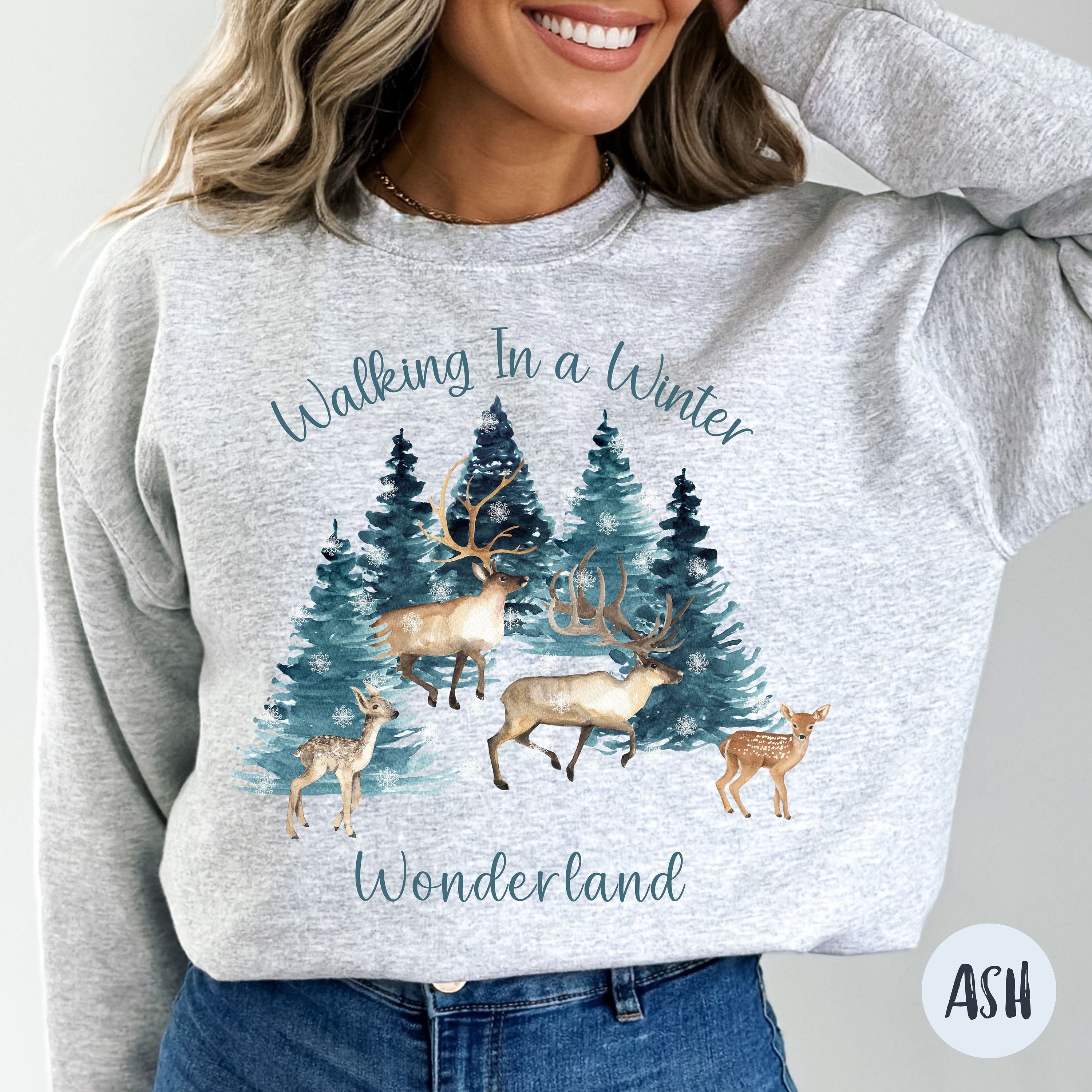 Walking in Winter Wonderland Christmas Sweatshirt