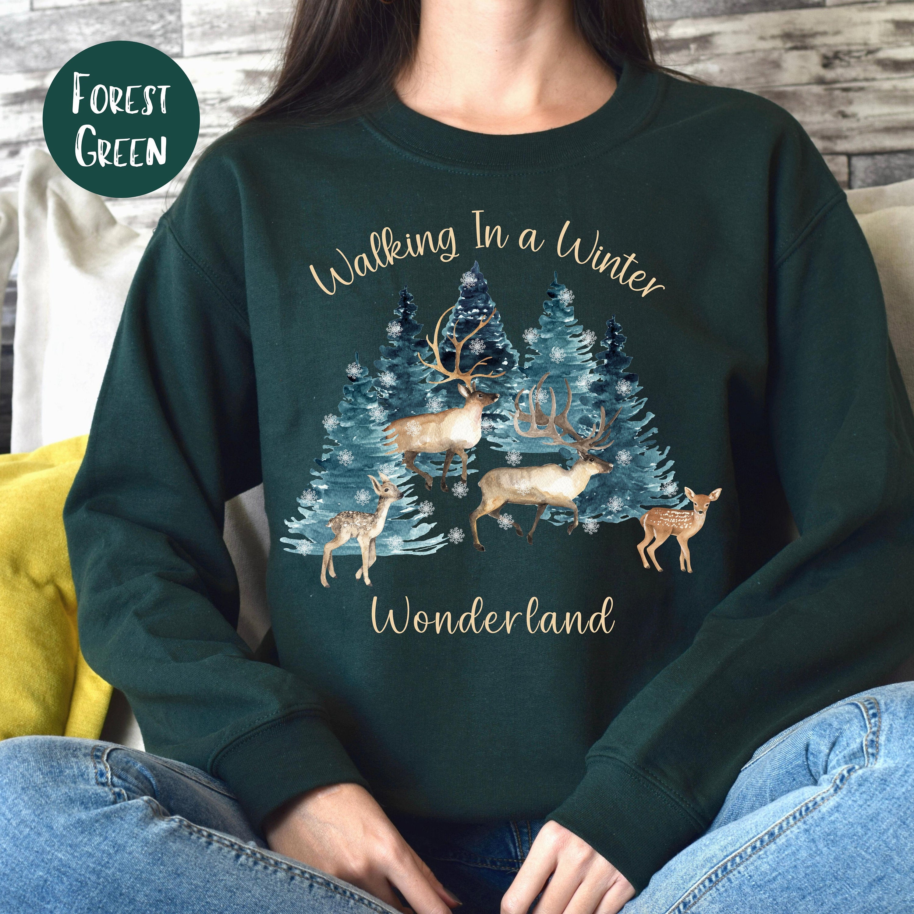 Walking in Winter Wonderland Christmas Sweatshirt