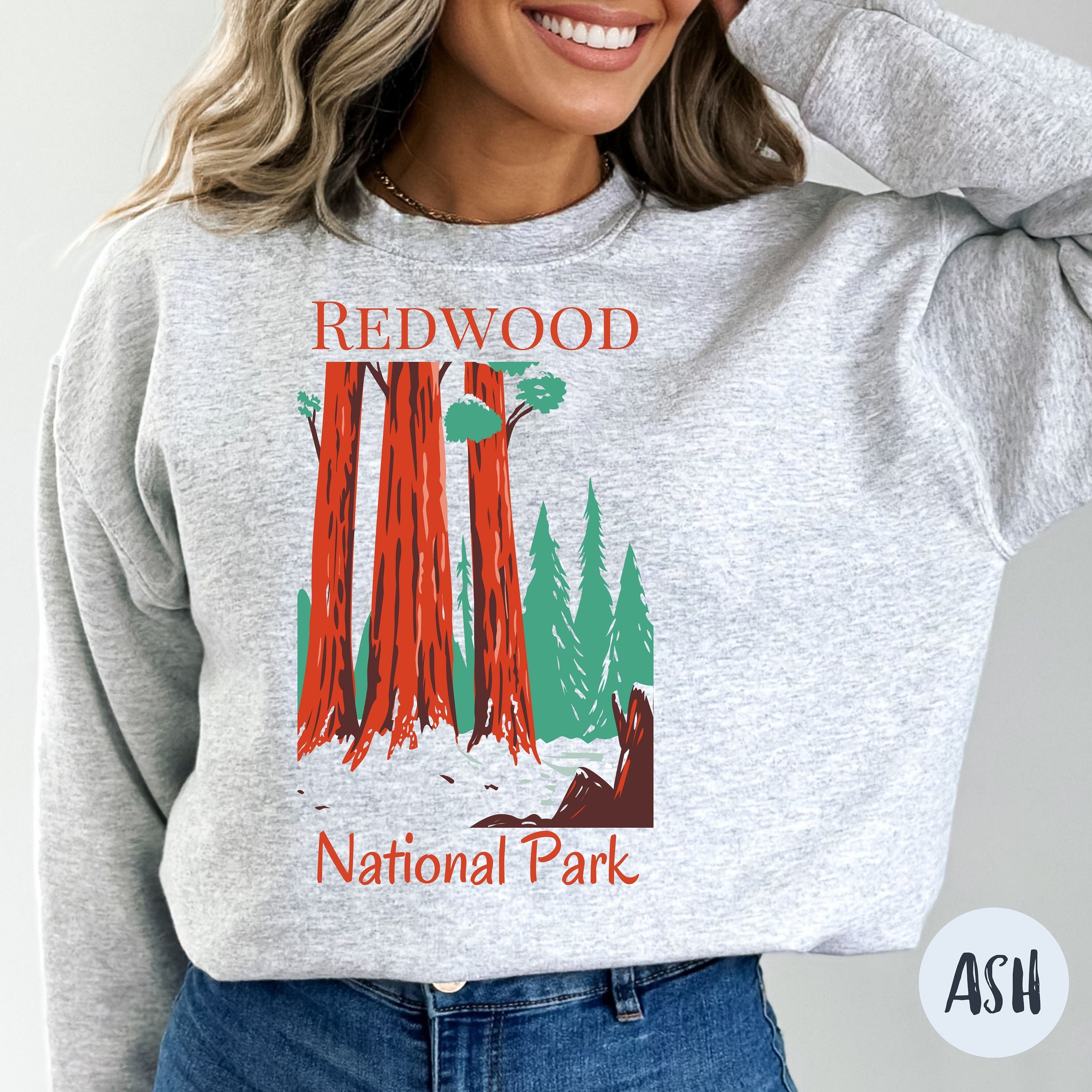 Redwood National Park California Sweatshirt