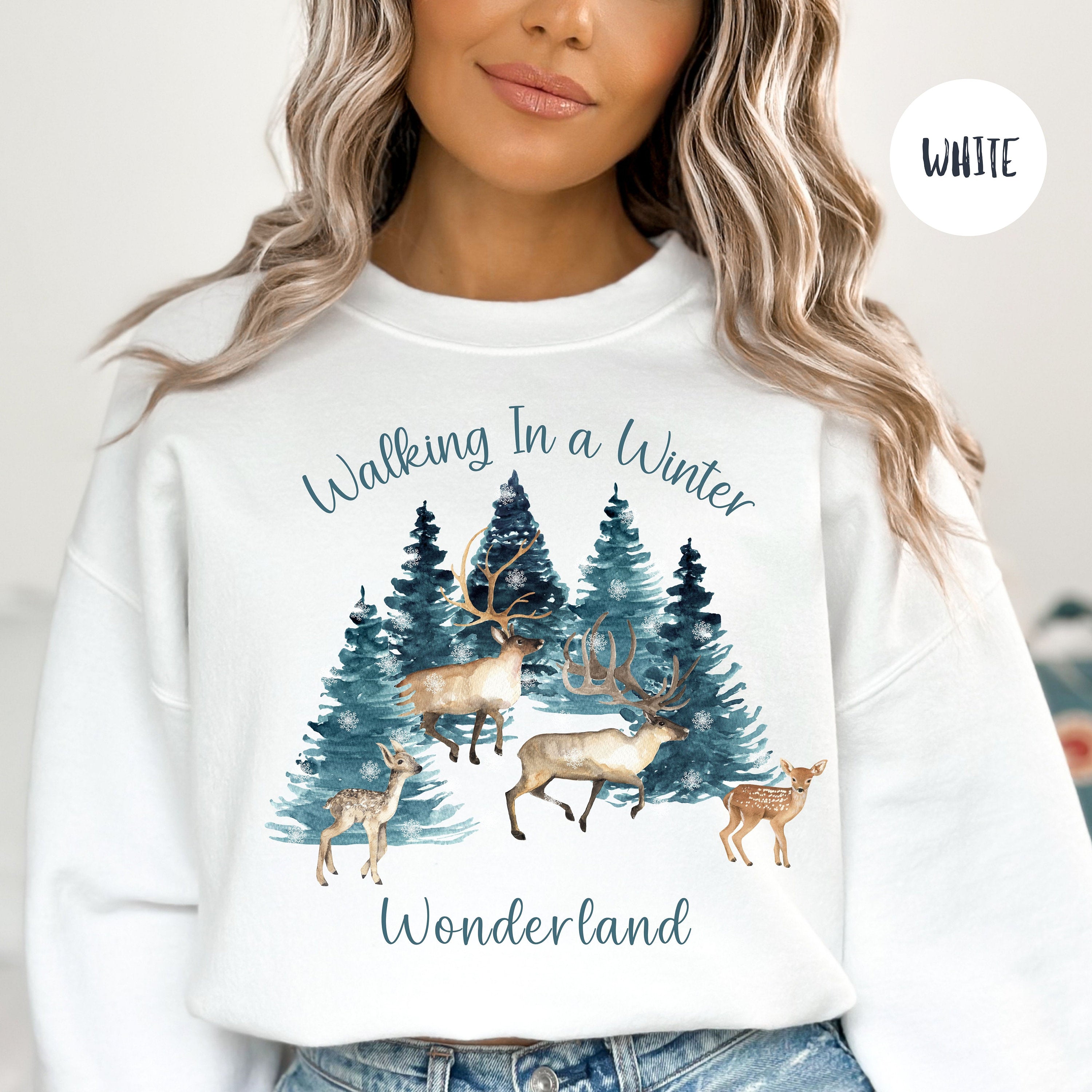 Walking in Winter Wonderland Christmas Sweatshirt