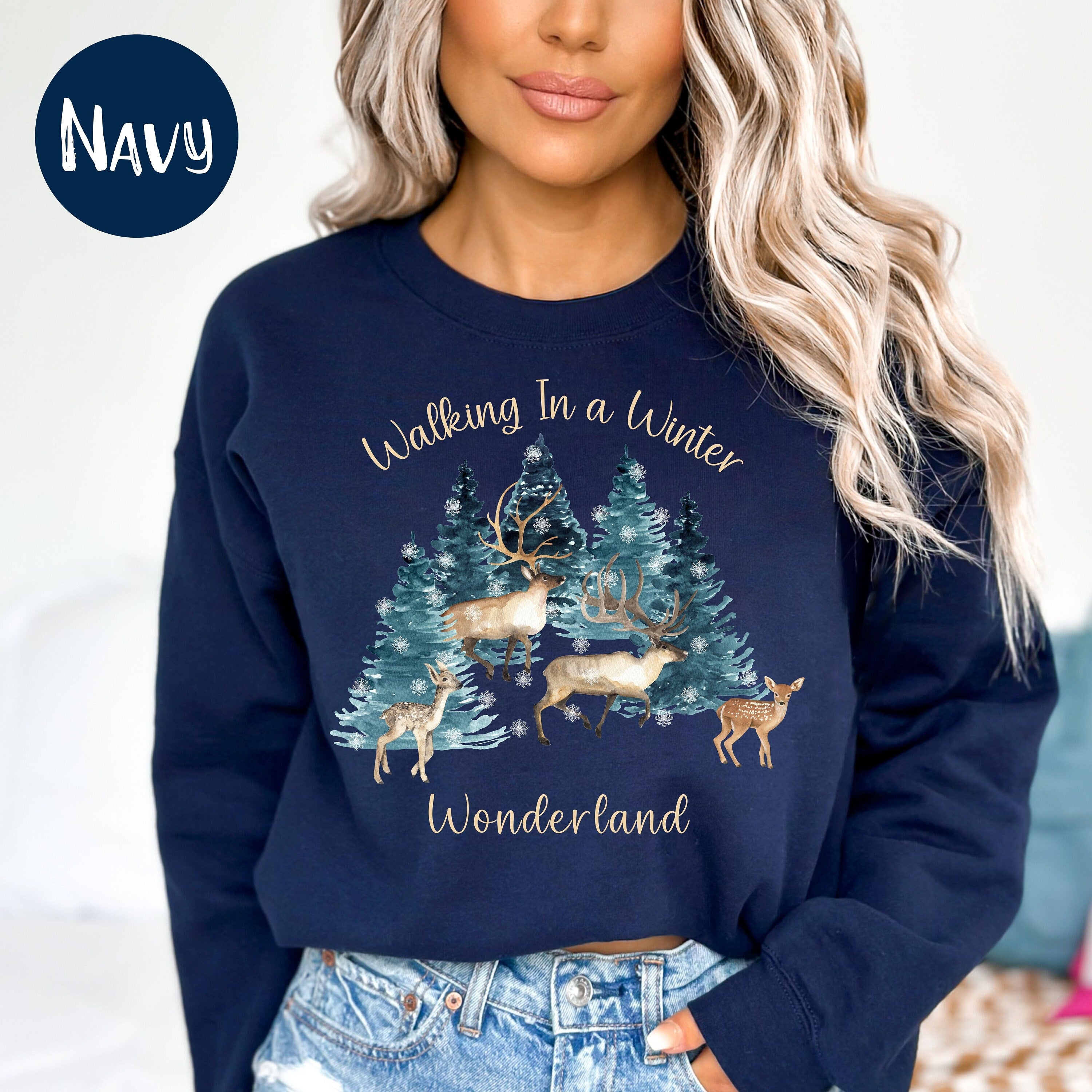 Walking in Winter Wonderland Christmas Sweatshirt