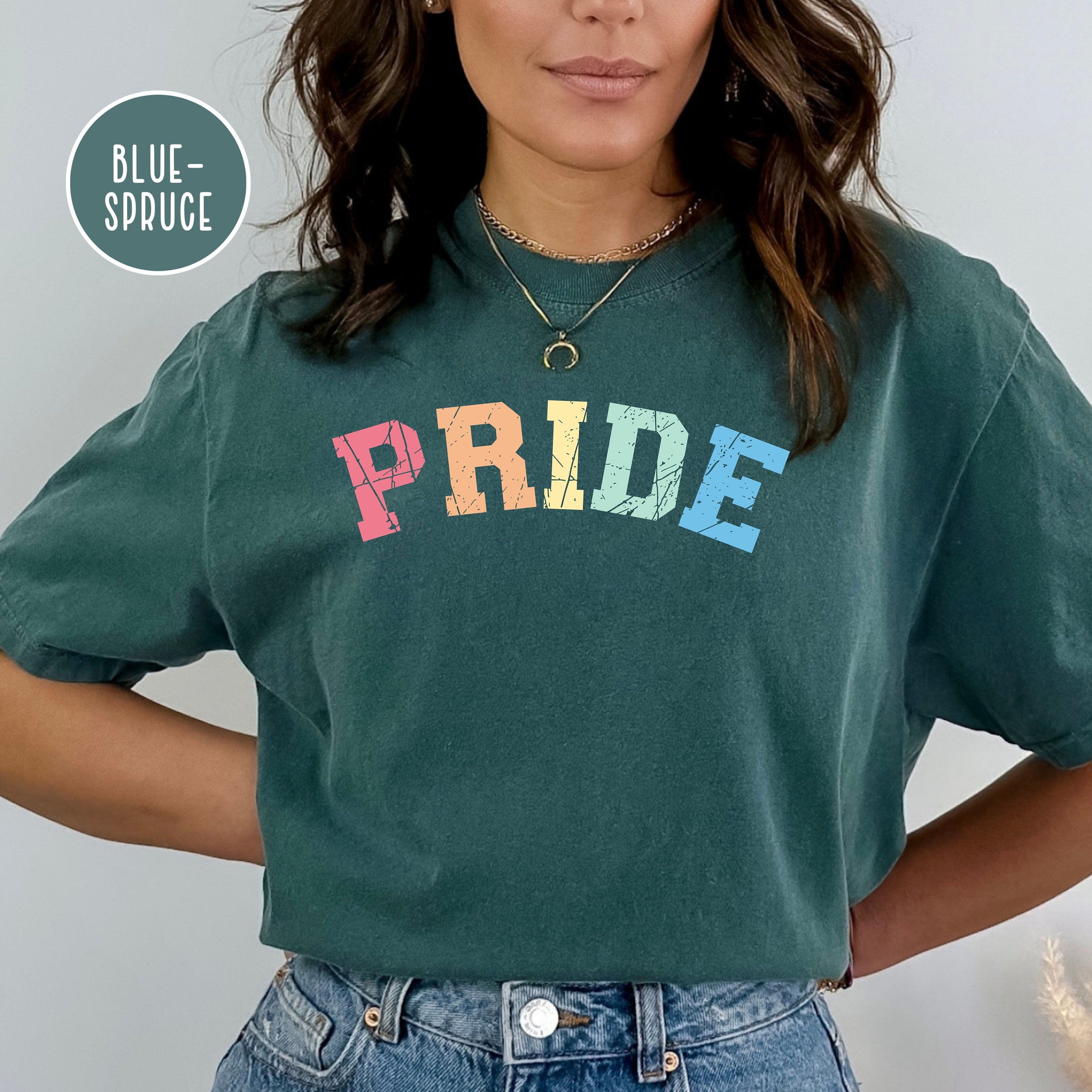 Pride Rainbow Colors Grunge Style Comfort Colors® Tee