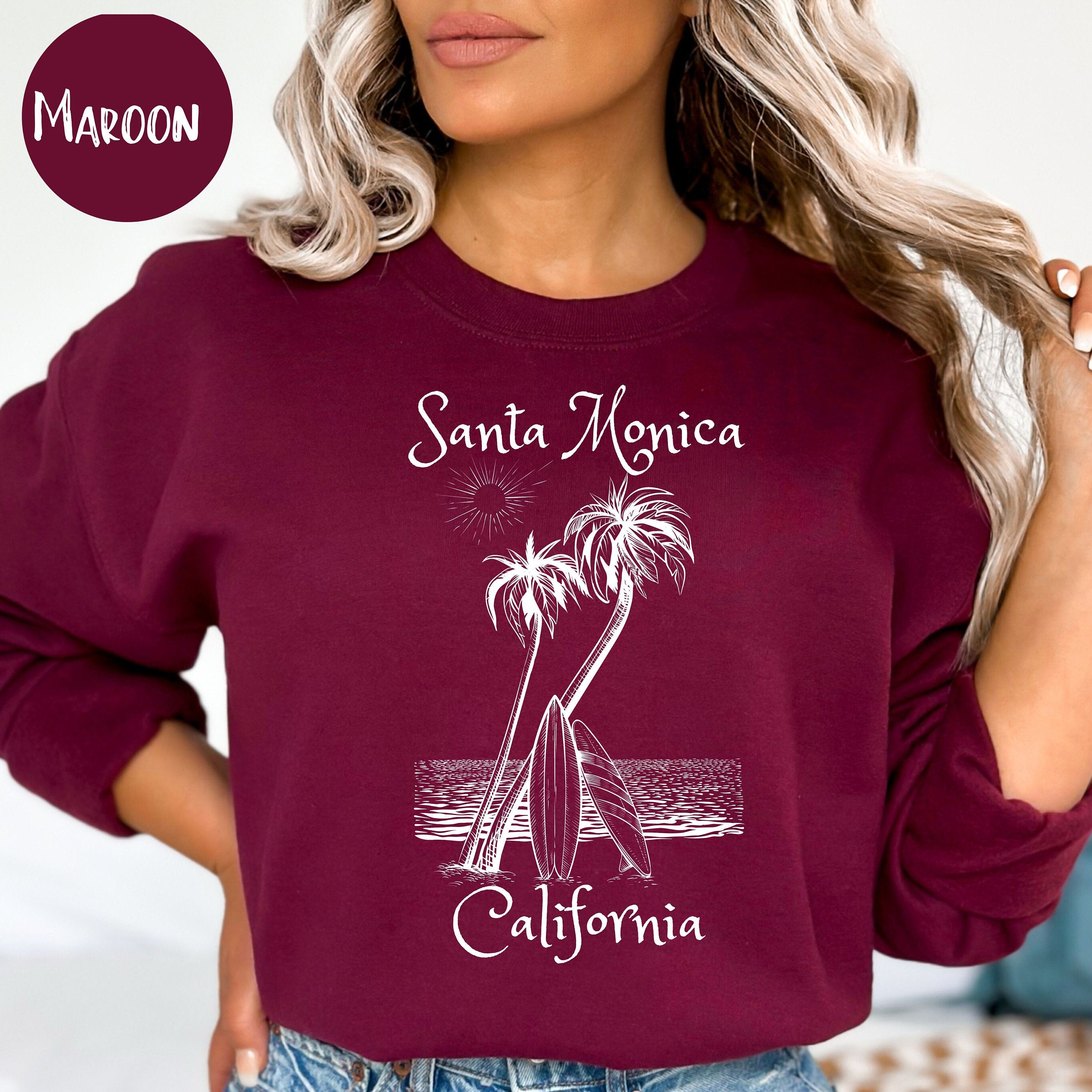 Santa Monica California Beach Sweatshirt