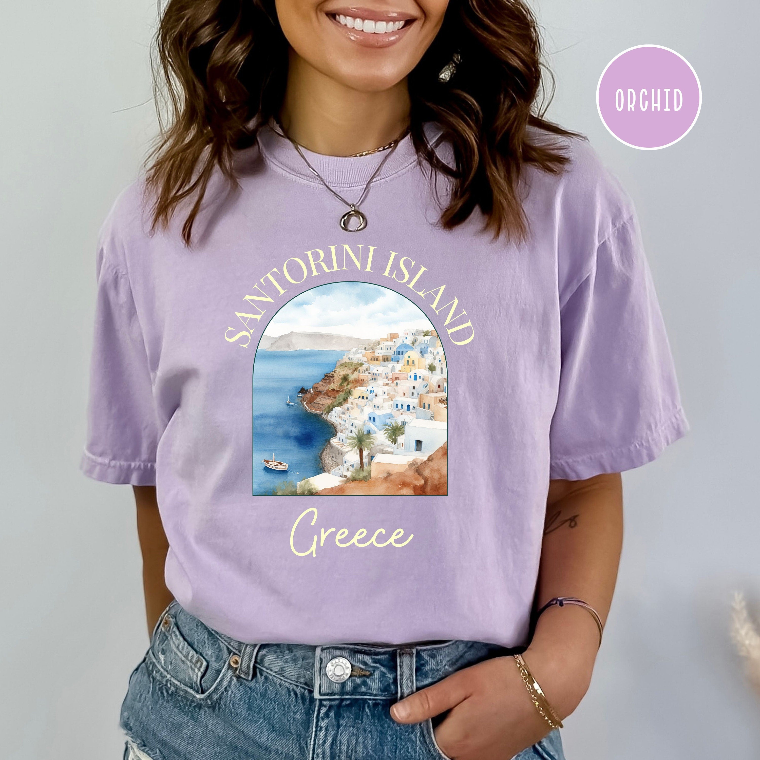 Santorini Island Greece Comfort Colors® Tee