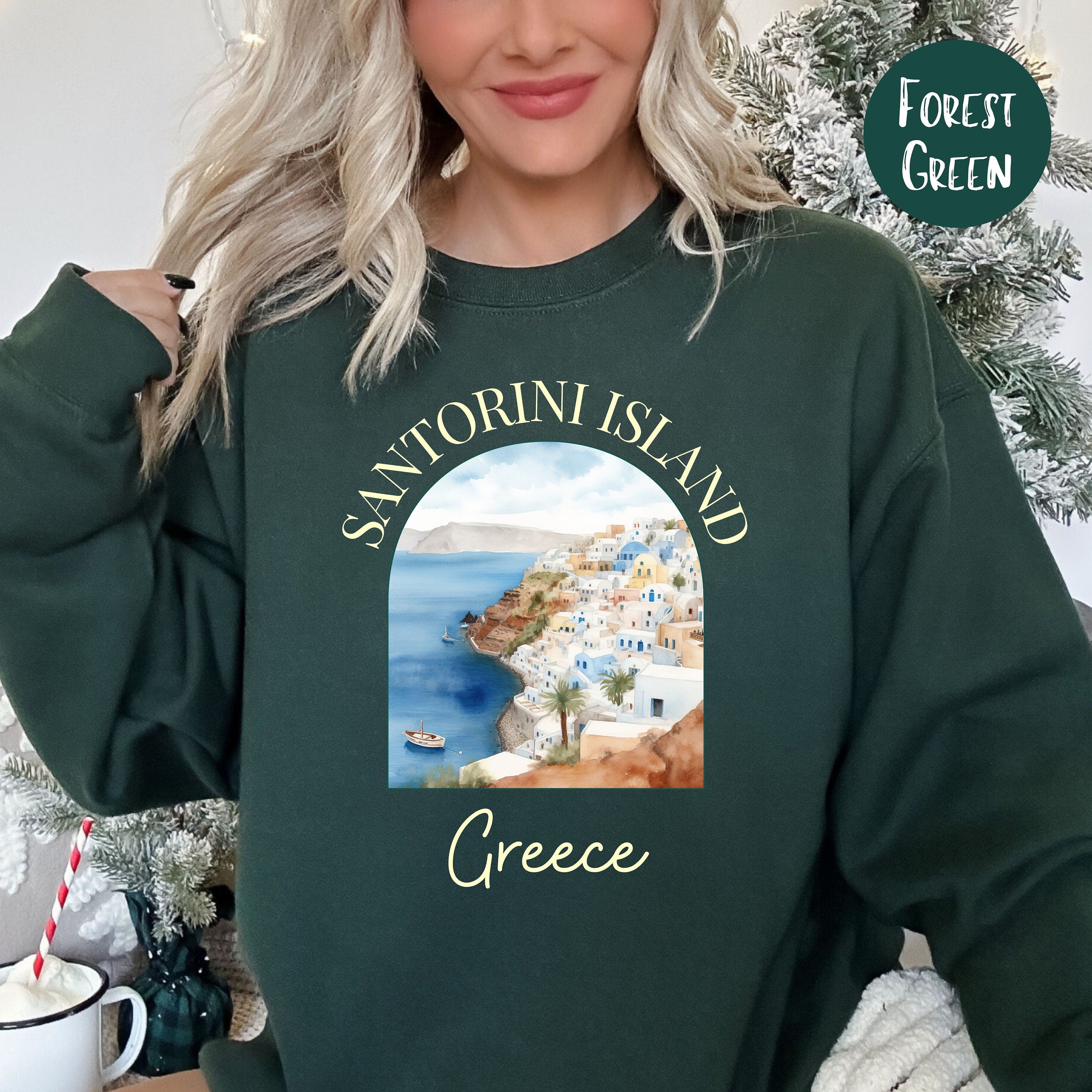 Santorini Island Greece Sweatshirt