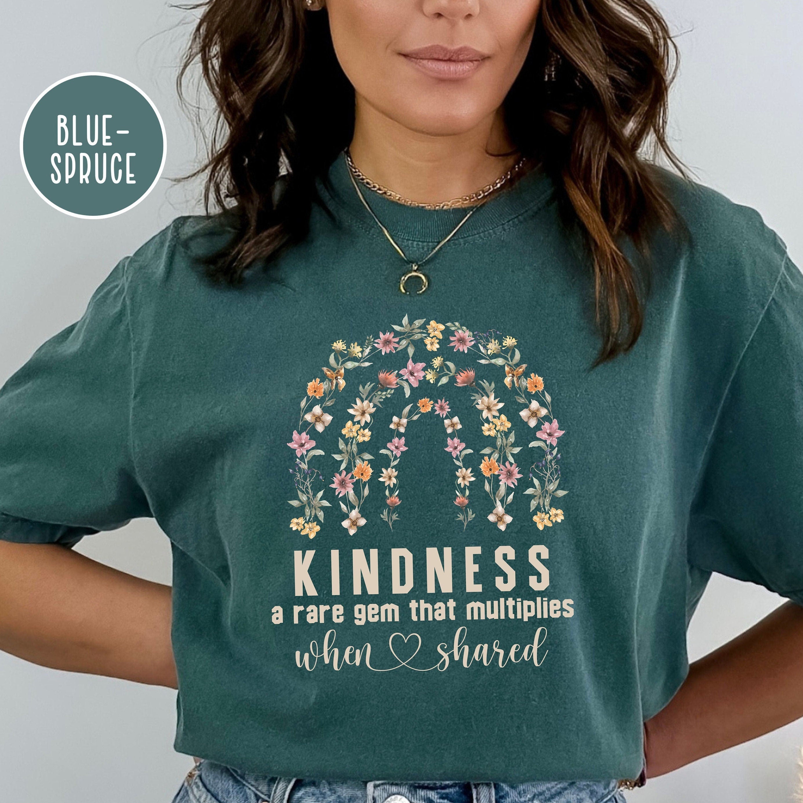 Kindness Floral Comfort Colors® Tee