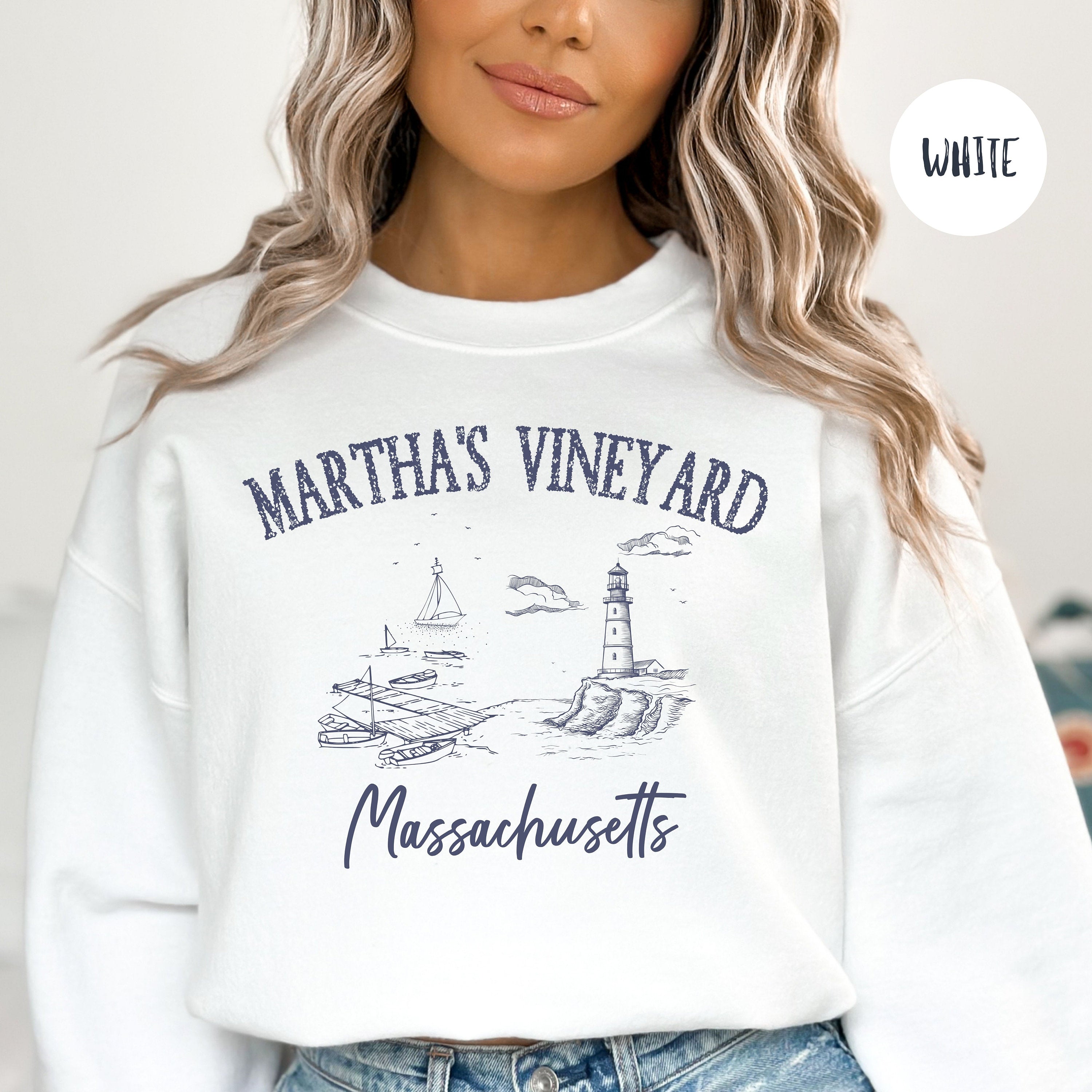 Martha's Vineyard Grunge Style Sweatshirt