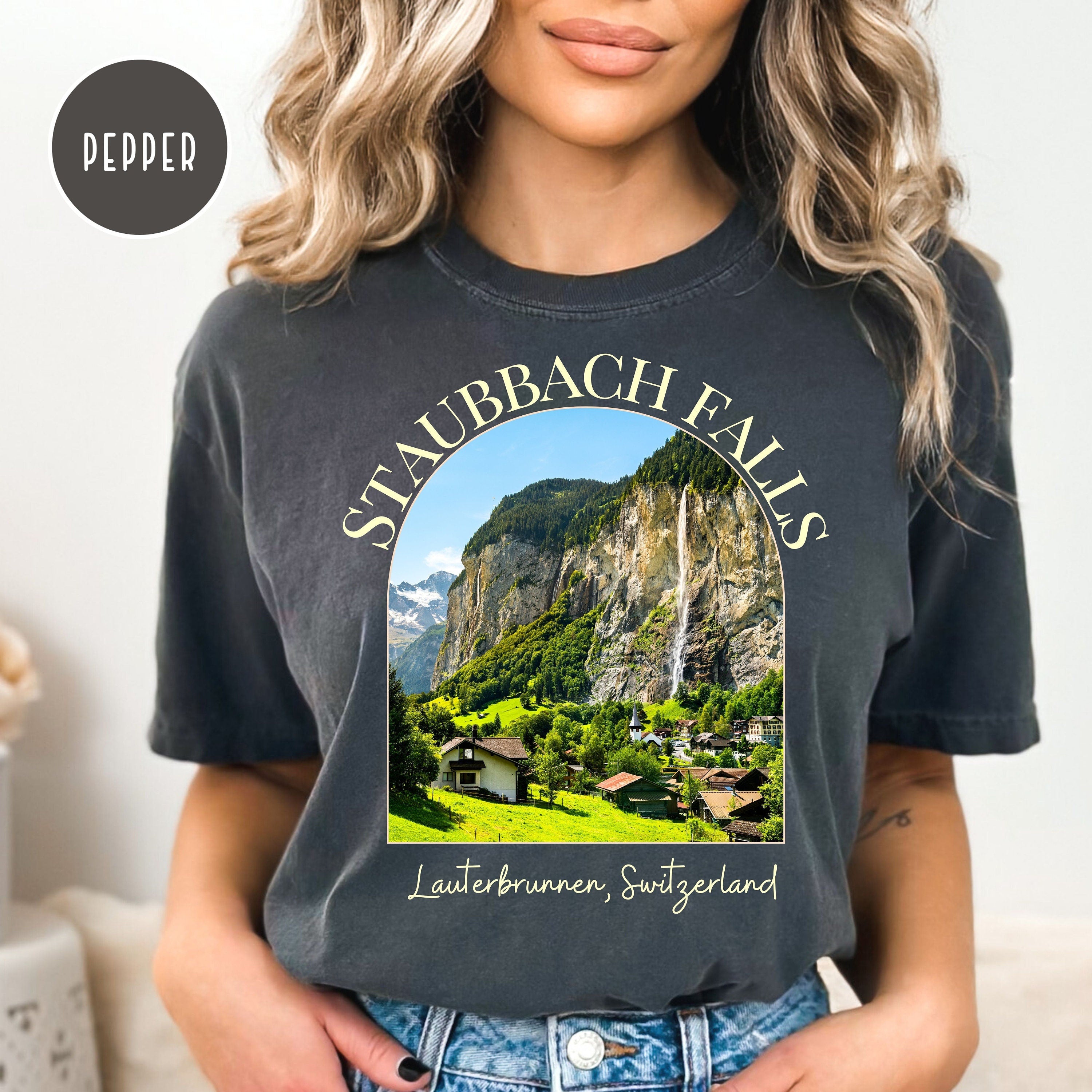 Staubbach Falls Switzerland Comfort Colors® Tee