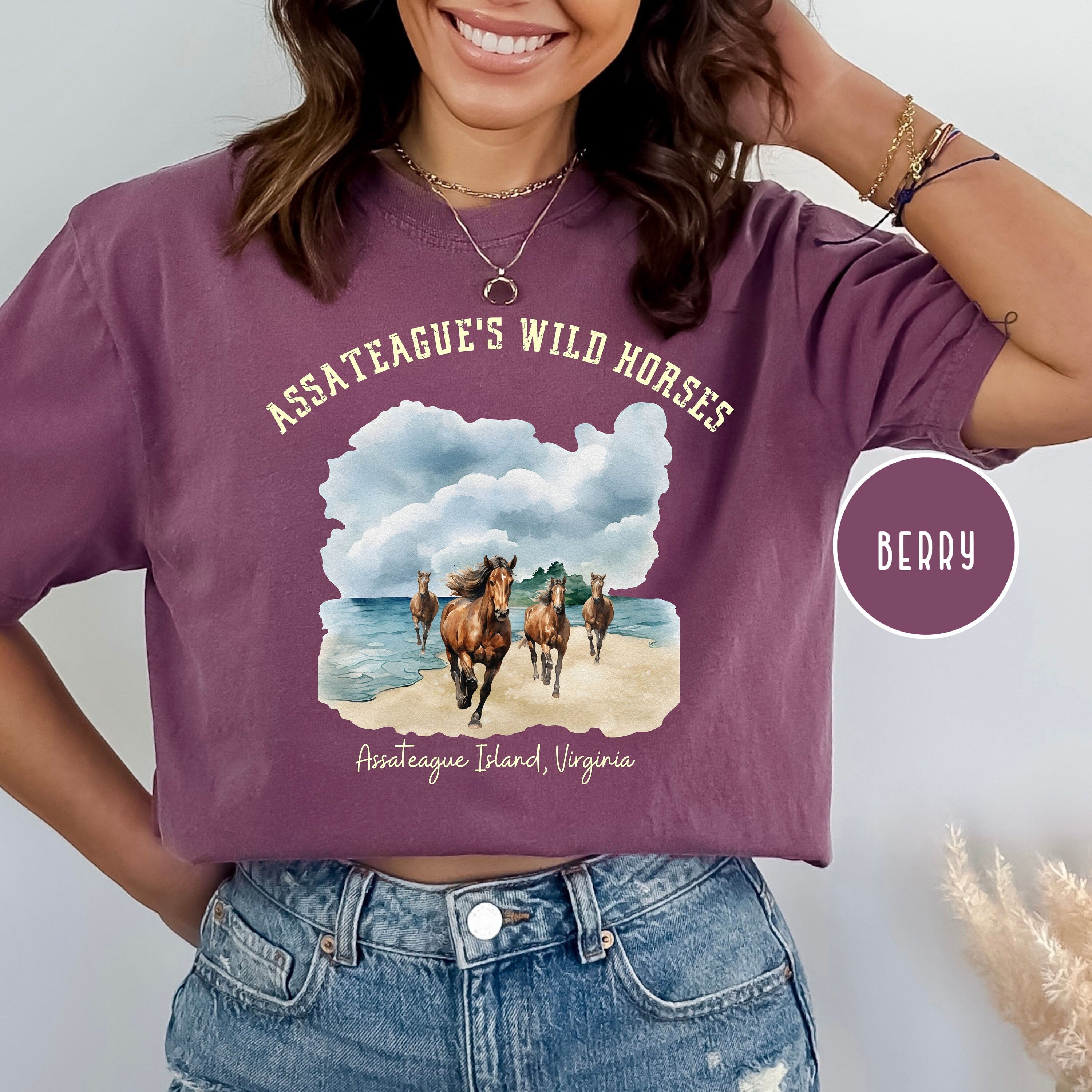 Assateague Island Virginia Wild Horses Comfort Colors® Tee